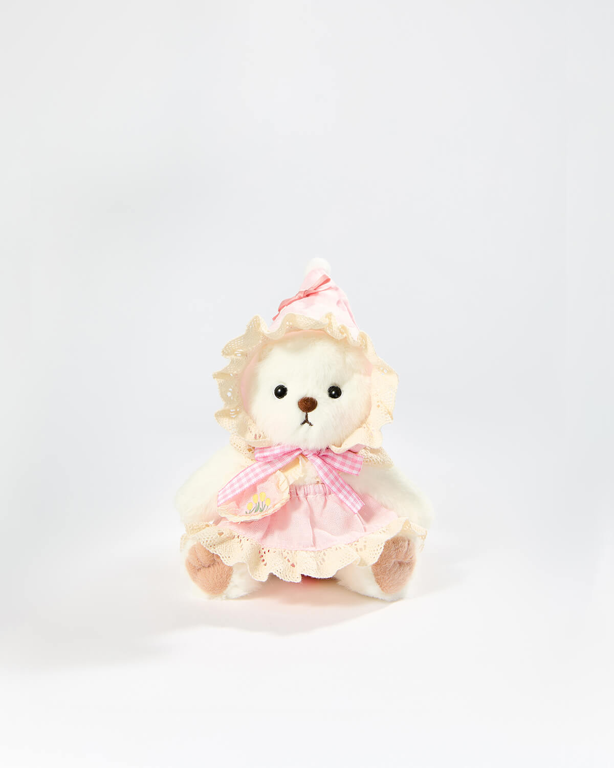 Teddy Bear & Light Pink Elf - 6 Inches