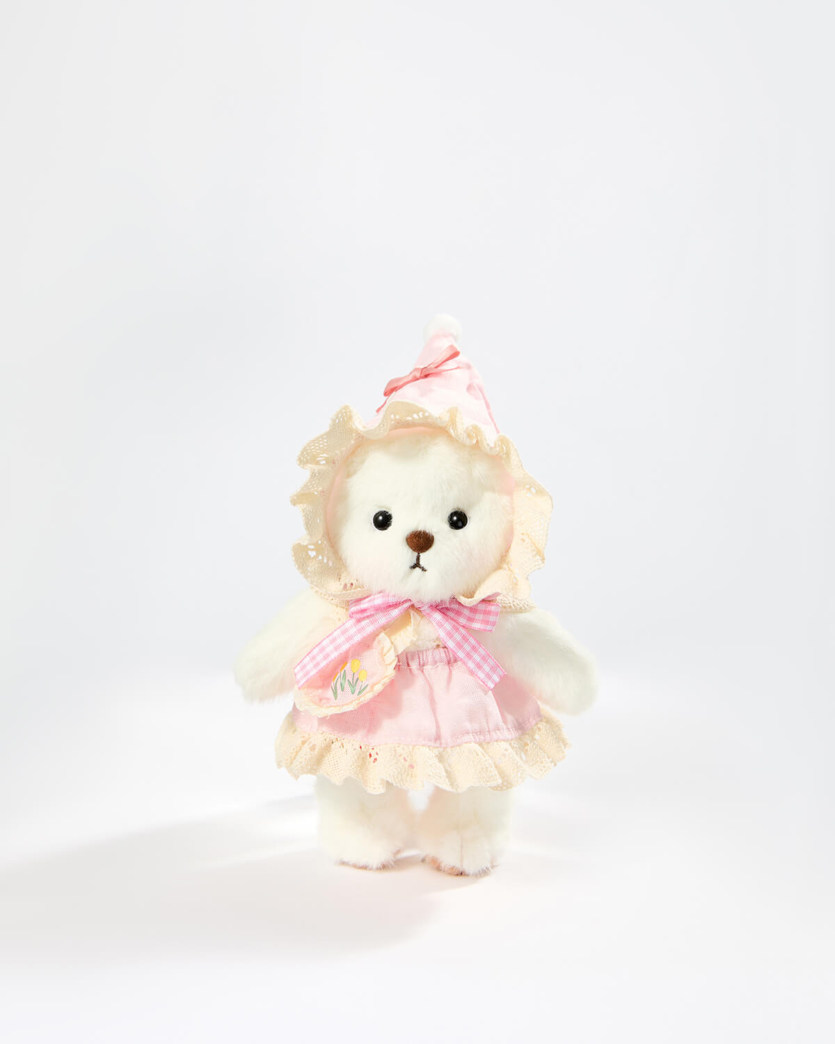Teddy Bear & Light Pink Elf - 6 Inches