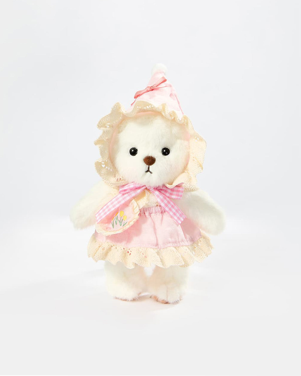 Teddy Bear & Light Pink Elf - 6 Inches