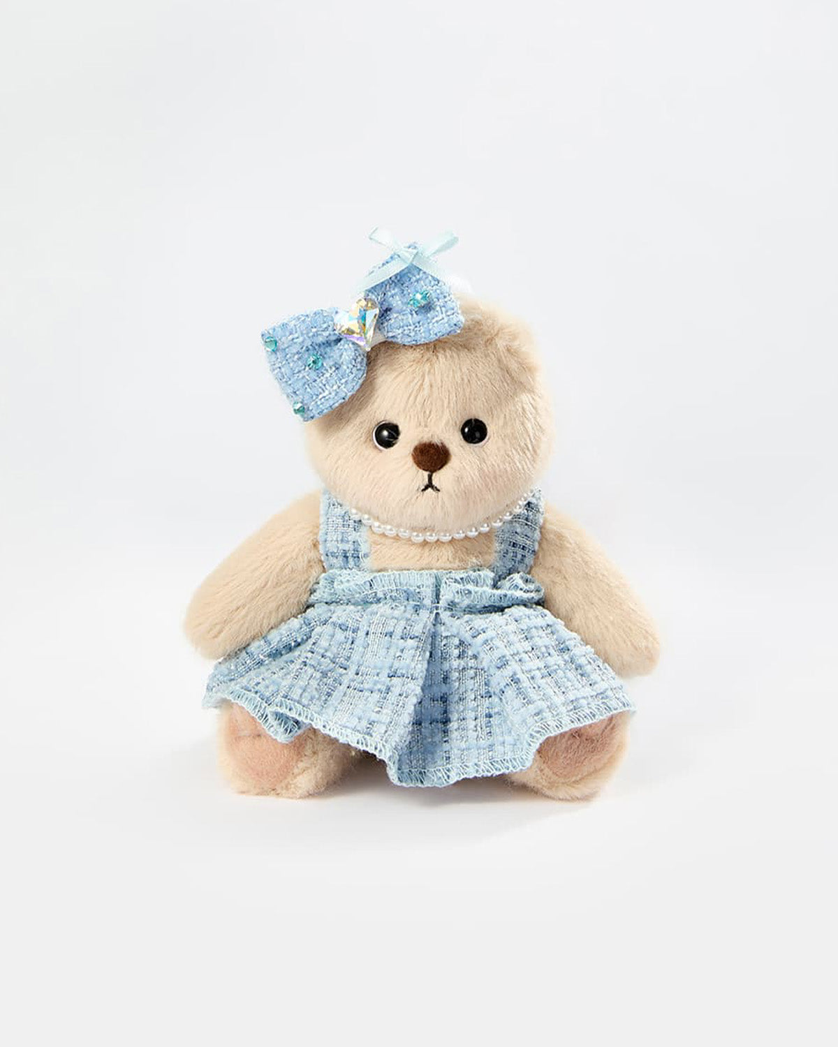 Teddy Bear & Blue Elegant Dress Set - 6 Inches