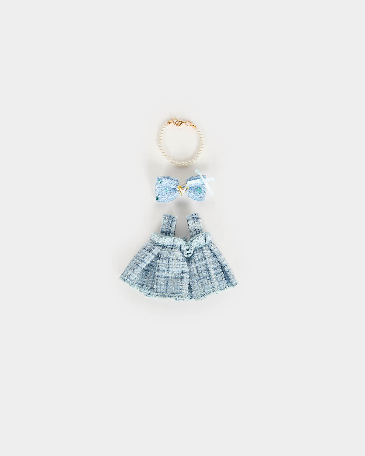 Blue Elegant Dress Set - 6 Inches