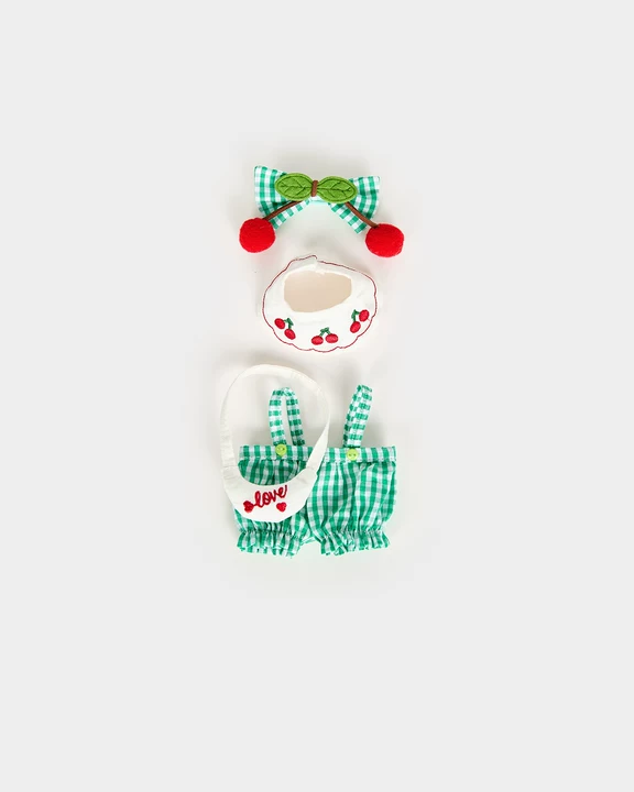 Jumpsuit ta' Orsett Teddy u Dinosawru Aħdar - 6 Pulzieri