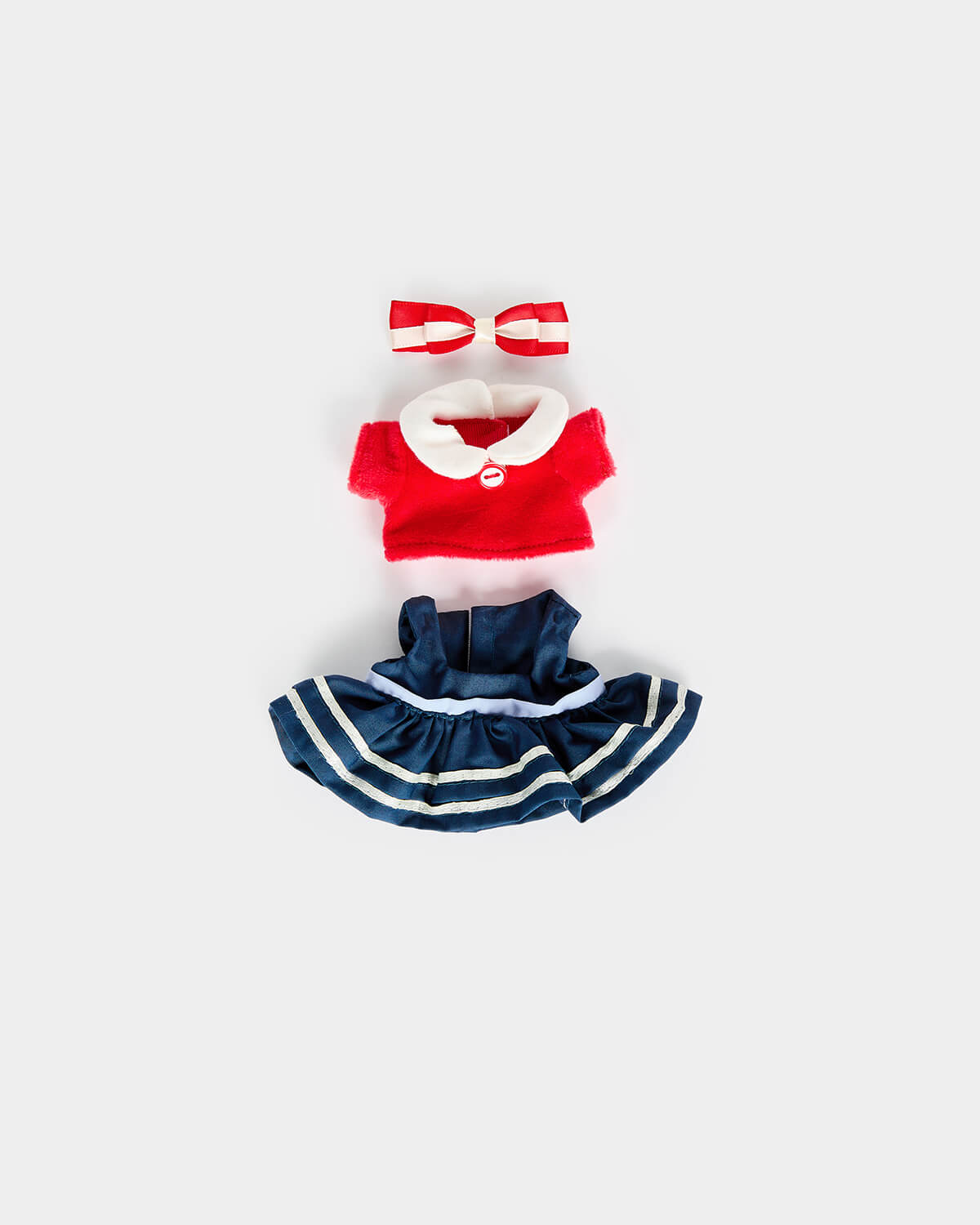 Red Blue Uniform Dress Set - 6 Inches