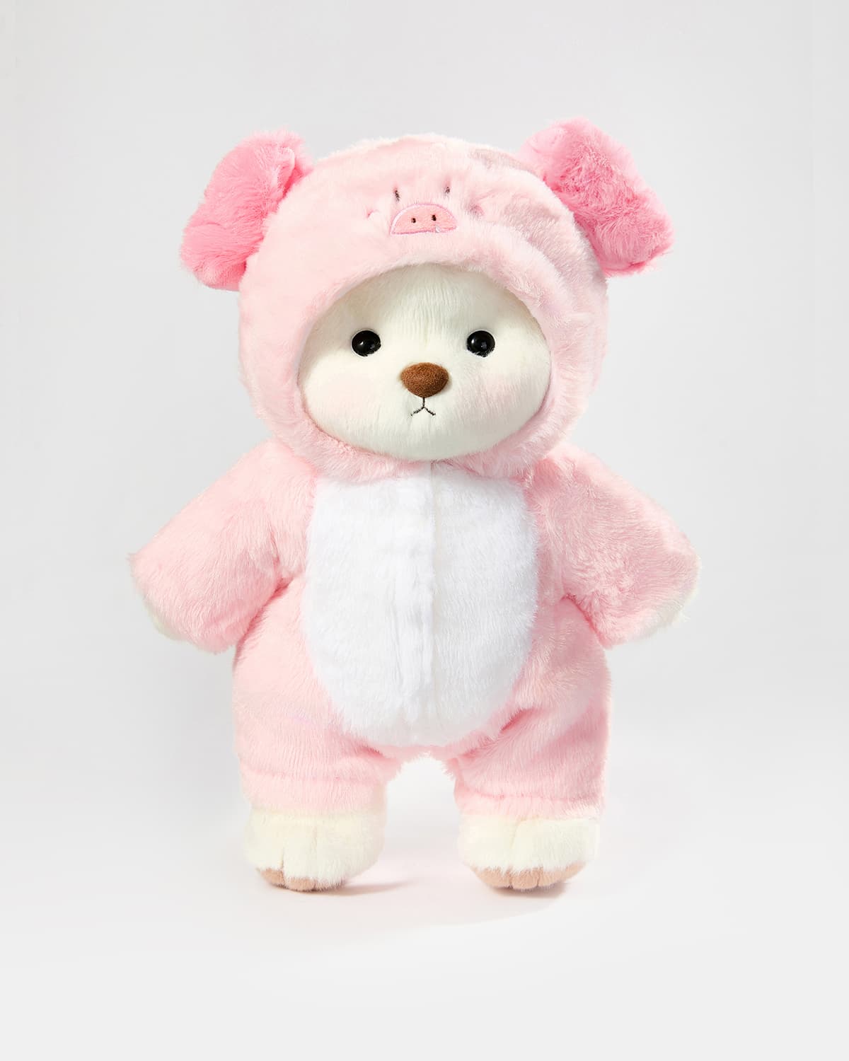 Teddy Bear & Pink Piggy Jumpsuit - 12 Inches