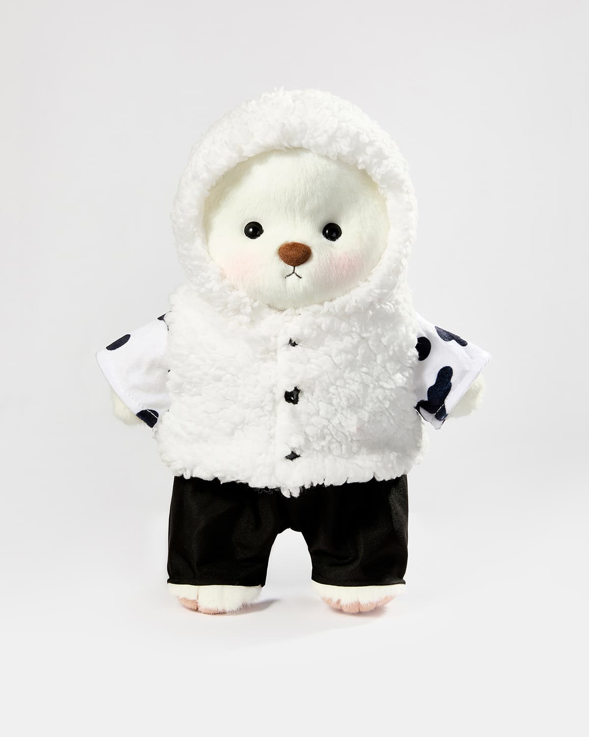 Teddy Bear & Cute Cow Jumpsuit - 12 Inches