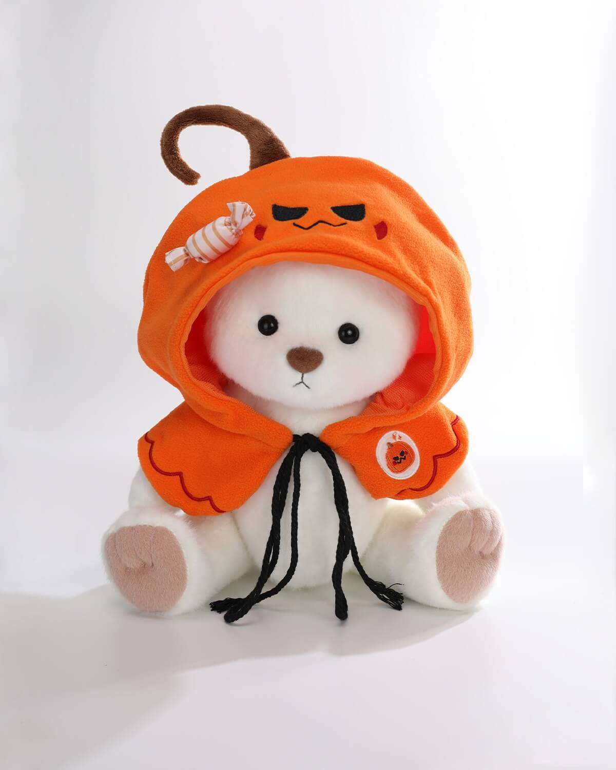 Teddy Bear & Pumpkin Hoo Hoo Cape - 12 Inches
