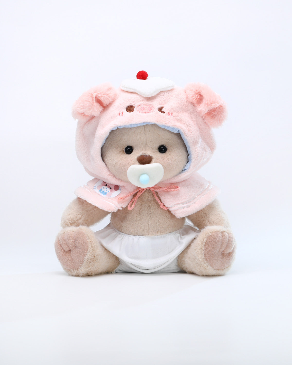 Milk Tea Short Hair Bear & Magical Animal Cloak Outfits Collection - 12 Inches
