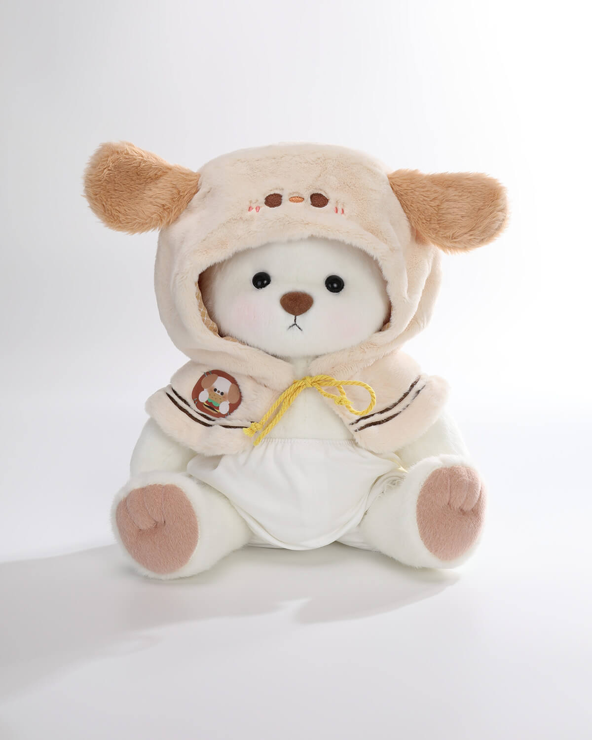 Teddy Bear & Pudding Puppy Cape - 12 Inches