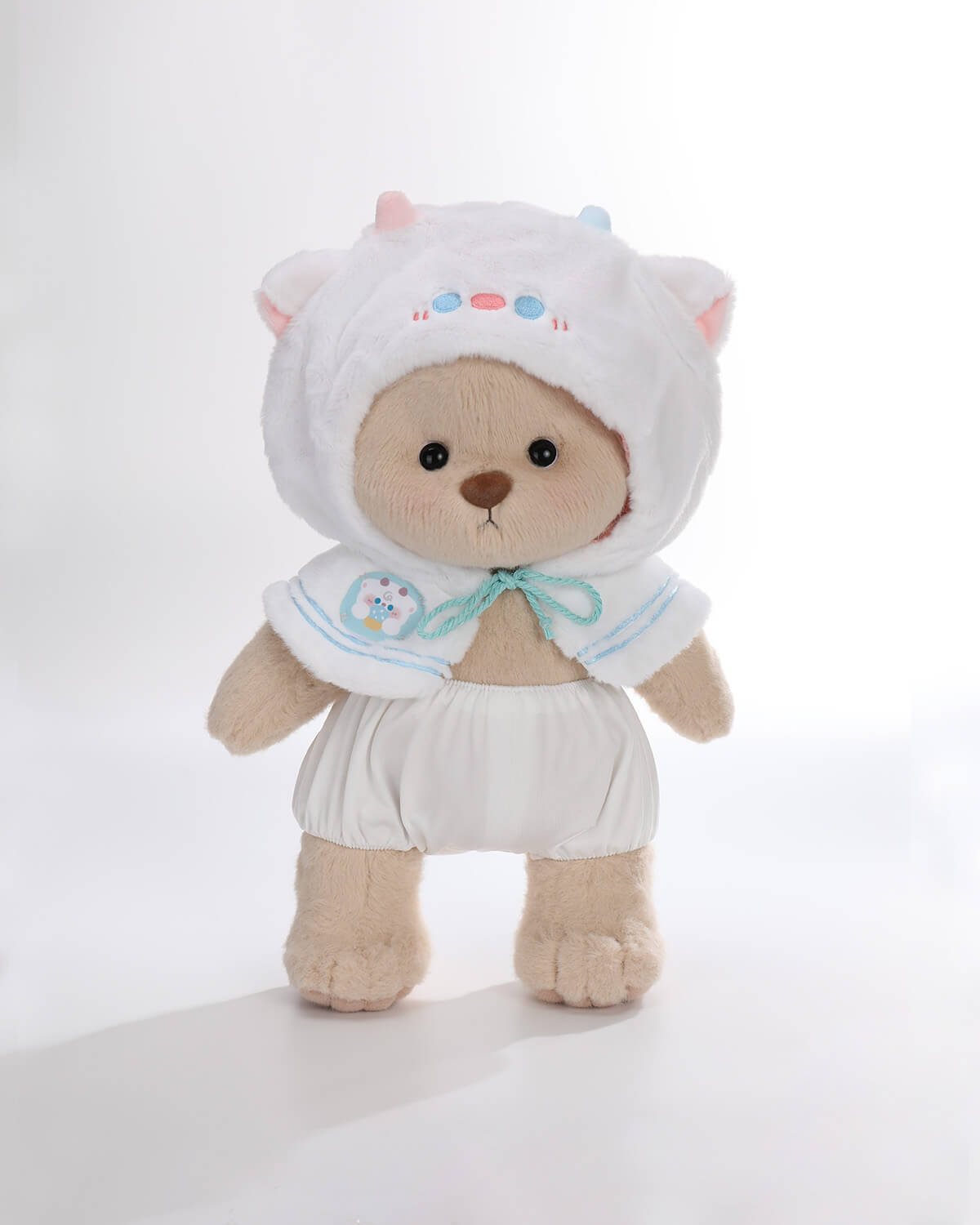 Teddy Bear & White Sheep Cape - 12 Inches