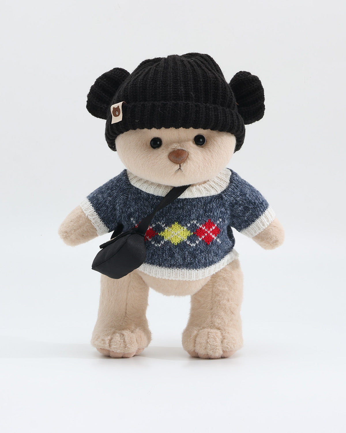 Teddy Bear & Blue Fair Isle Sweater Set of 3 - 12 Inches