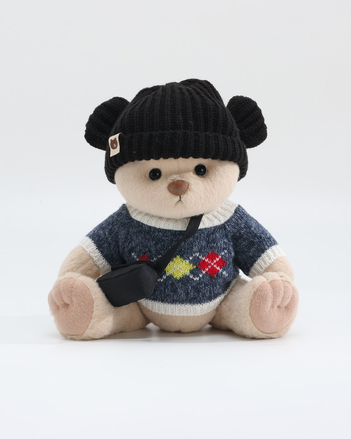 Teddy Bear & Blue Fair Isle Sweater Set of 3 - 12 Inches