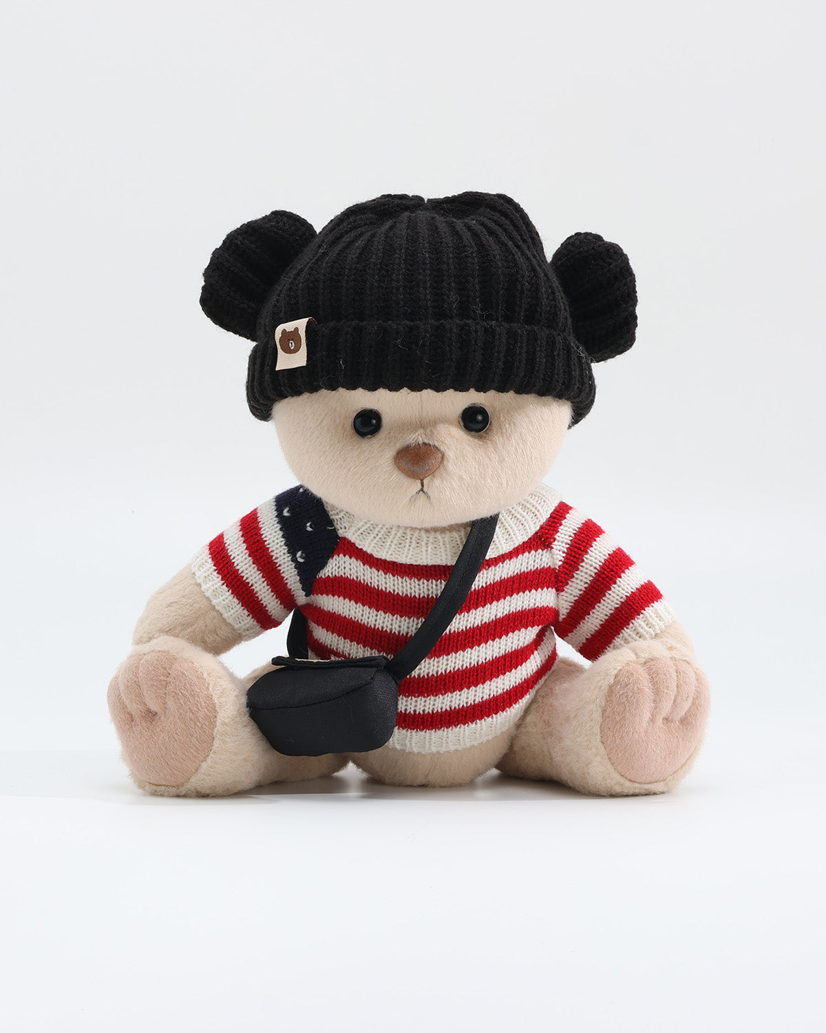 Teddy Bear & Red Striped Flag Sweater Set of 3 - 12 Inches