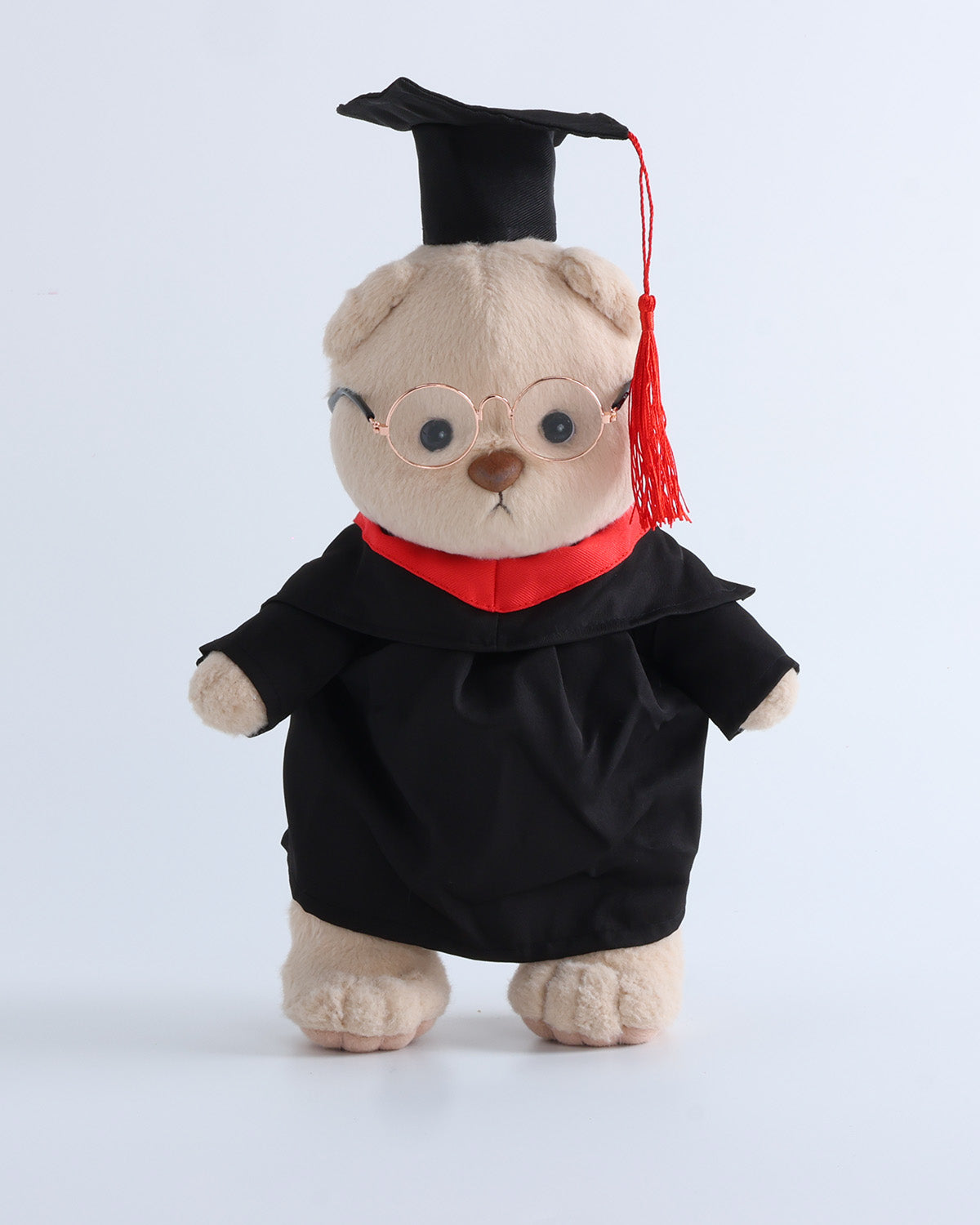 Teddy Bear & Black Scholar Graduation Outfit Set of 3 - 12 Inches
