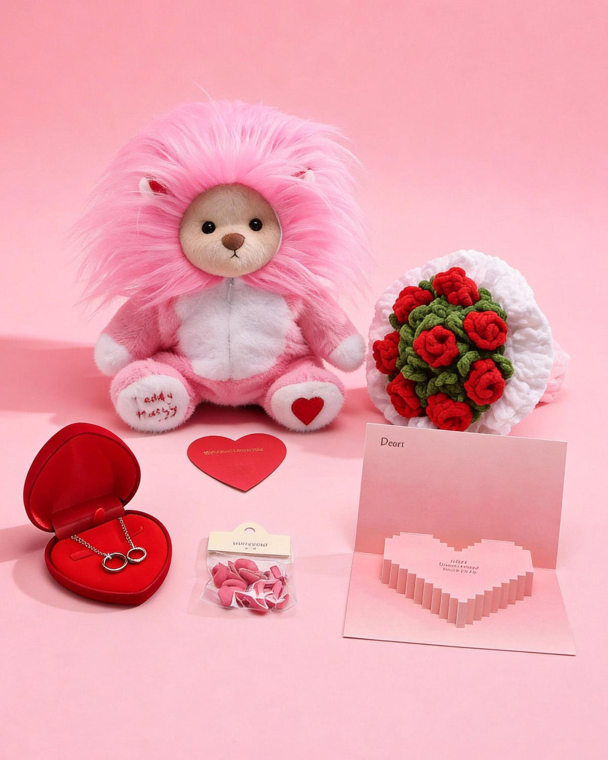Pink Lion Love Confession Gift Box