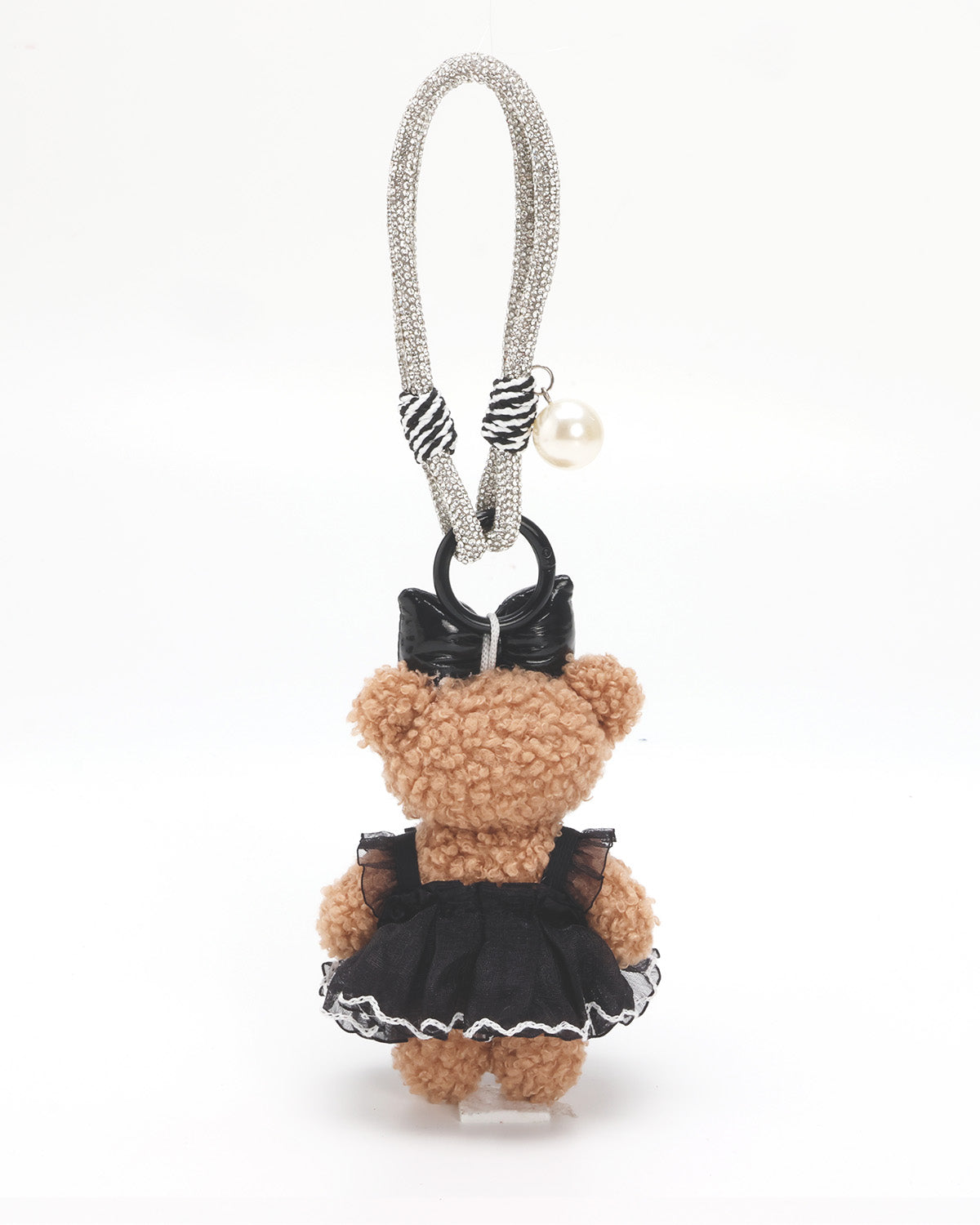 TeddyHuggy®Mini Bear Knitted Dress Keychain Charms