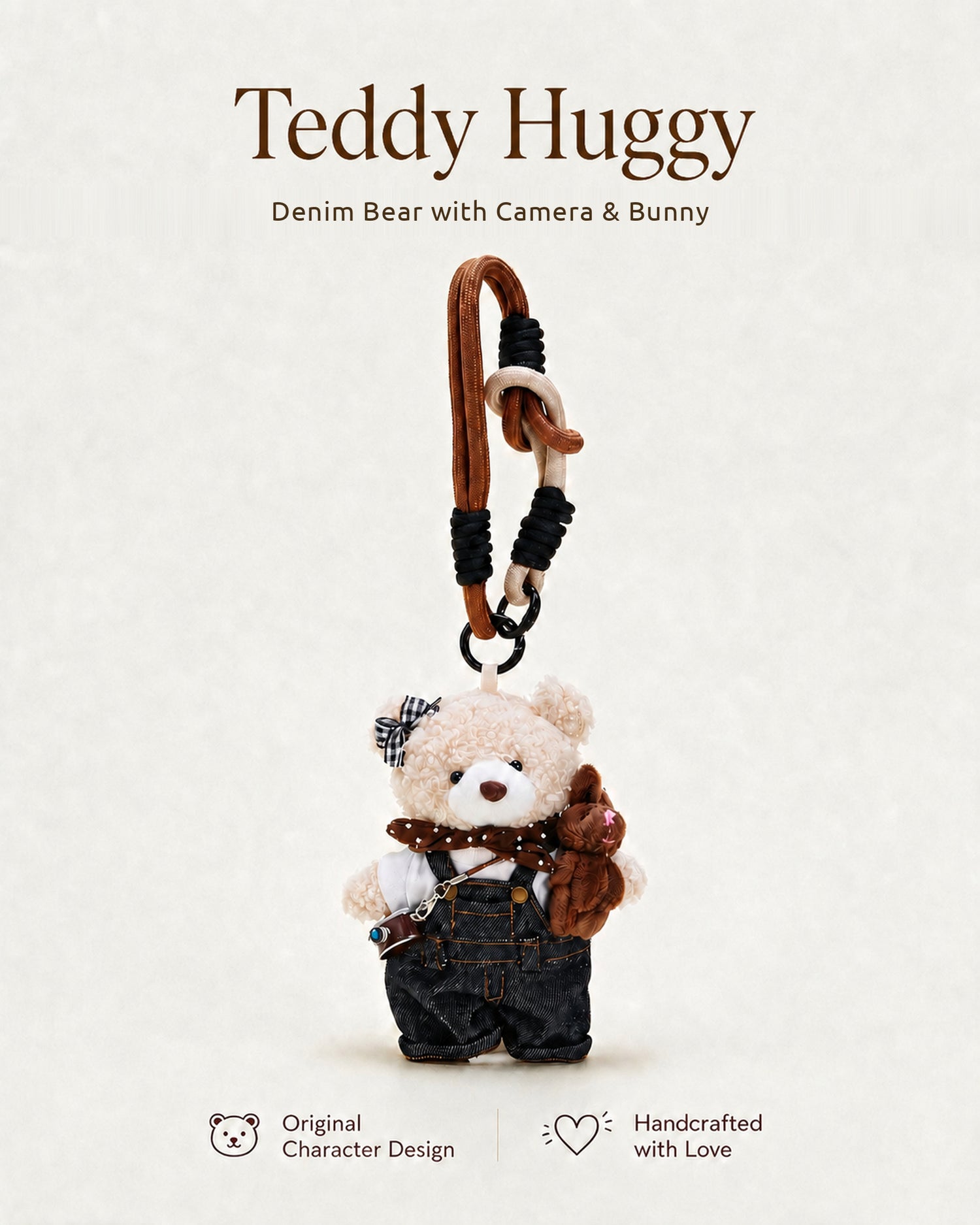 TeddyHuggy®White Bear Charms Collection