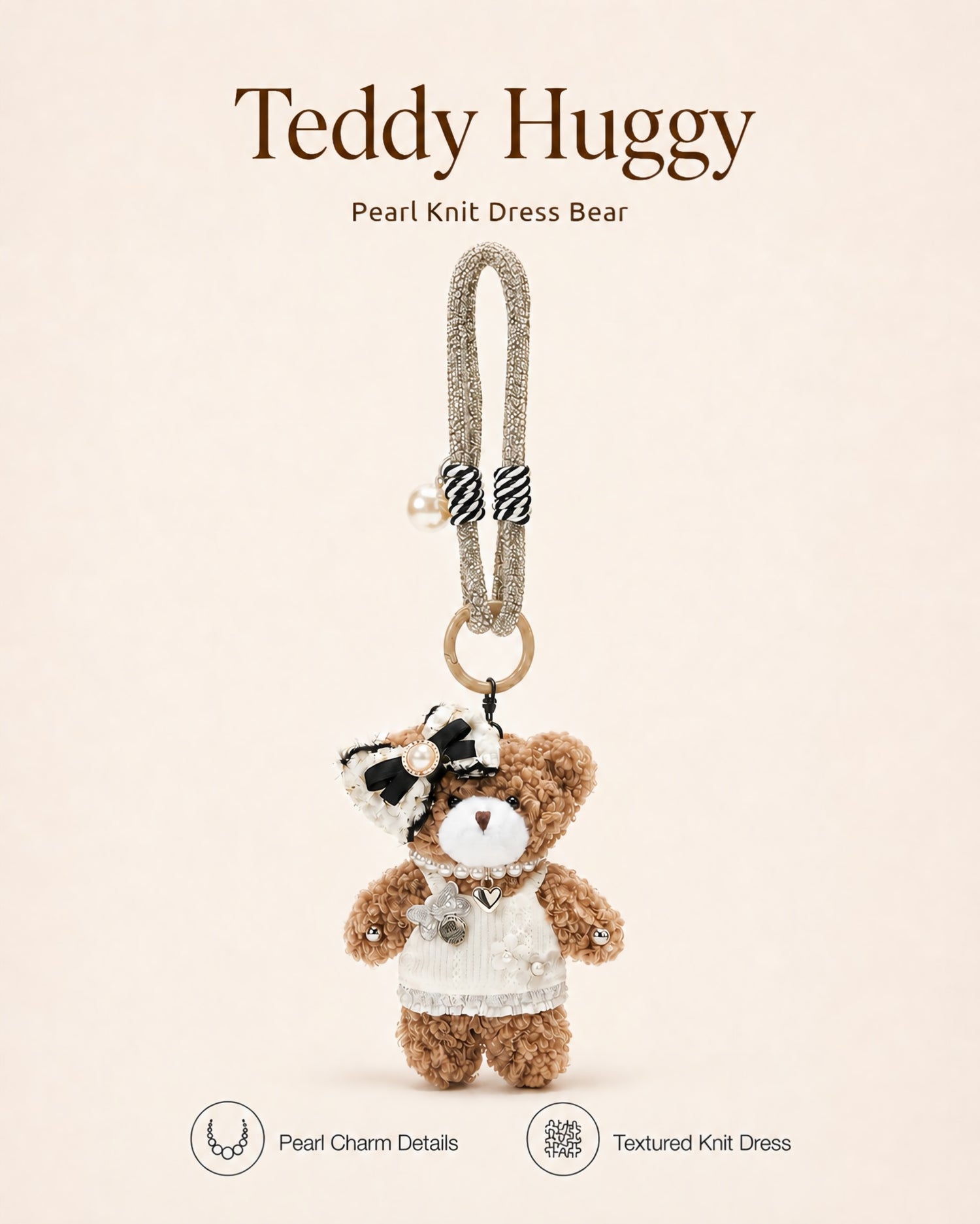 TeddyHuggy® Pearl Lace Charms Collection