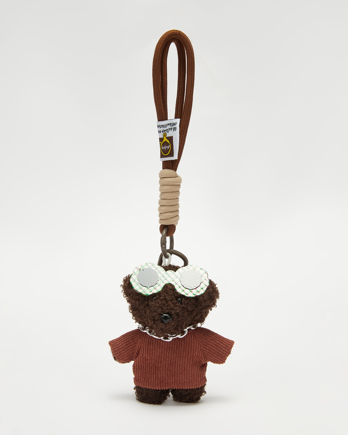 TeddyHuggy®Teddy Dog Russet - Red Knit Top Keychain Charm