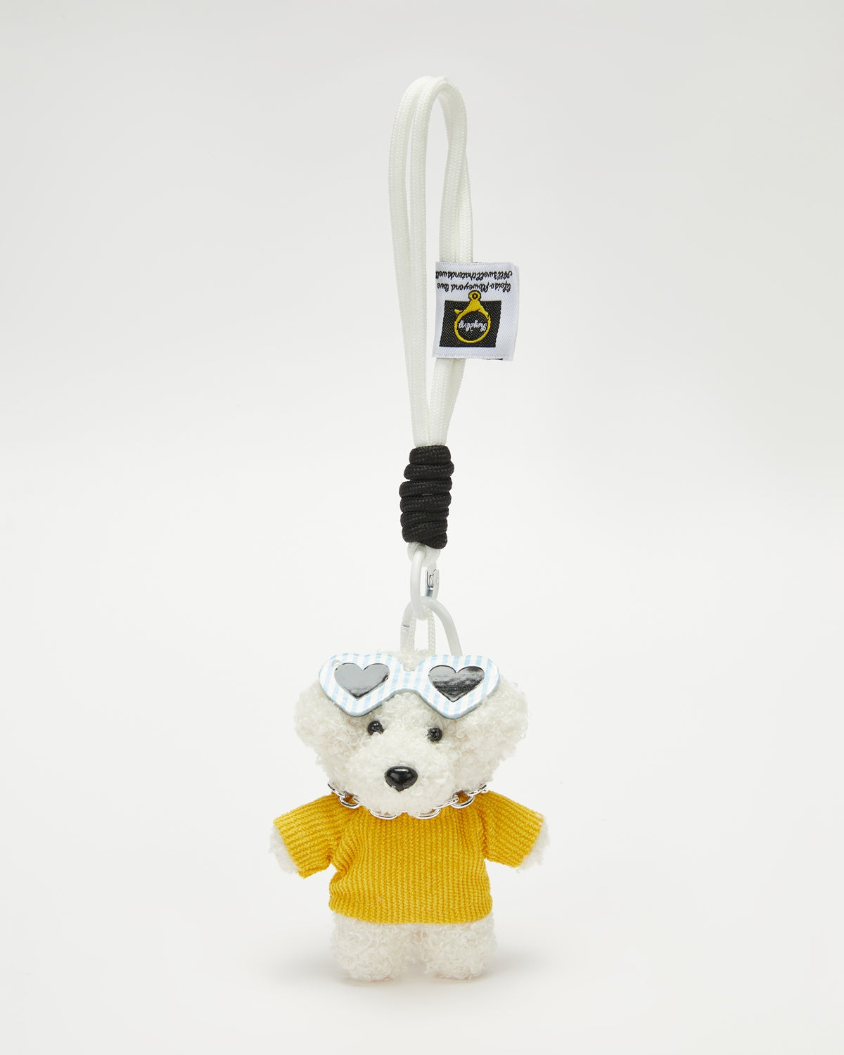 TeddyHuggy®Teddy Dog Yellow Knit Top Keychain Charm