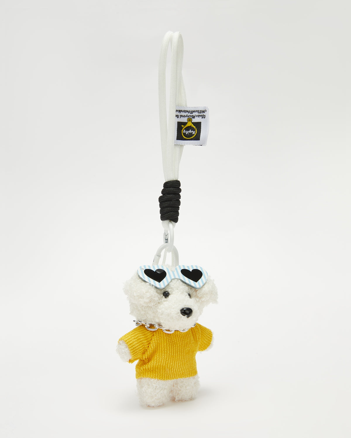 TeddyHuggy®Teddy Dog Yellow Knit Top Keychain Charm