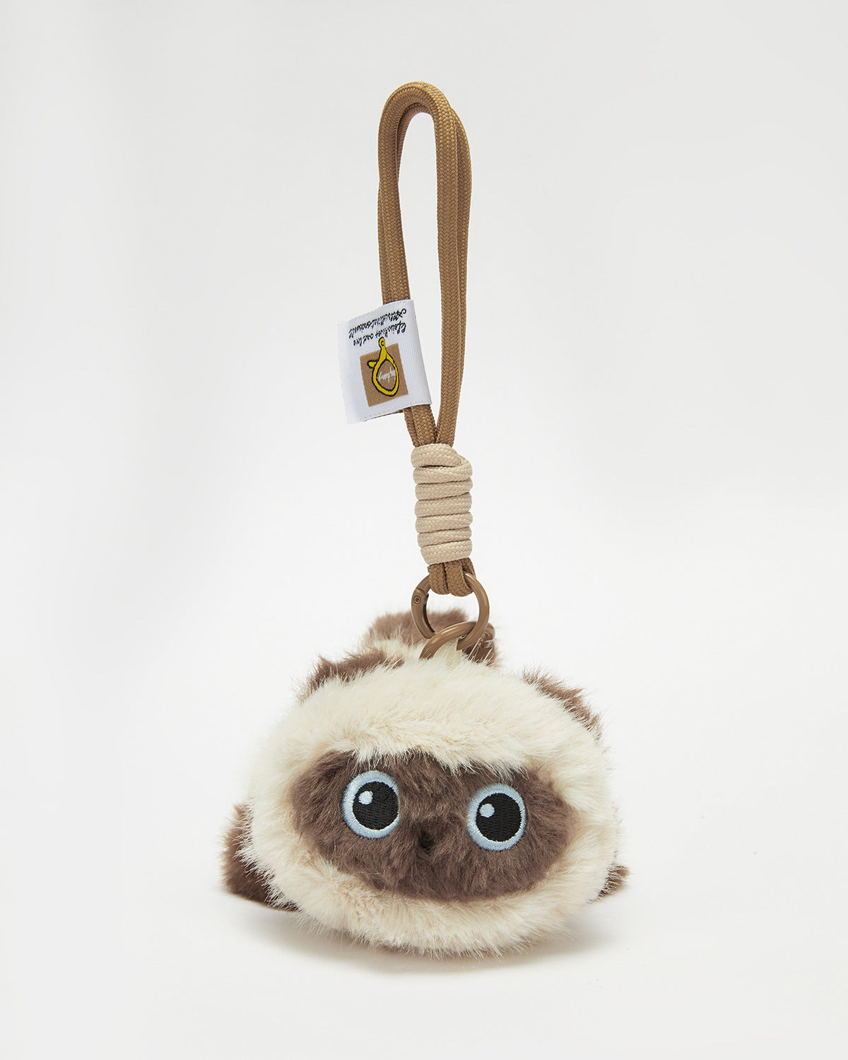 TeddyHuggy®Floppy Siamese Cat Plush Keychain Charm