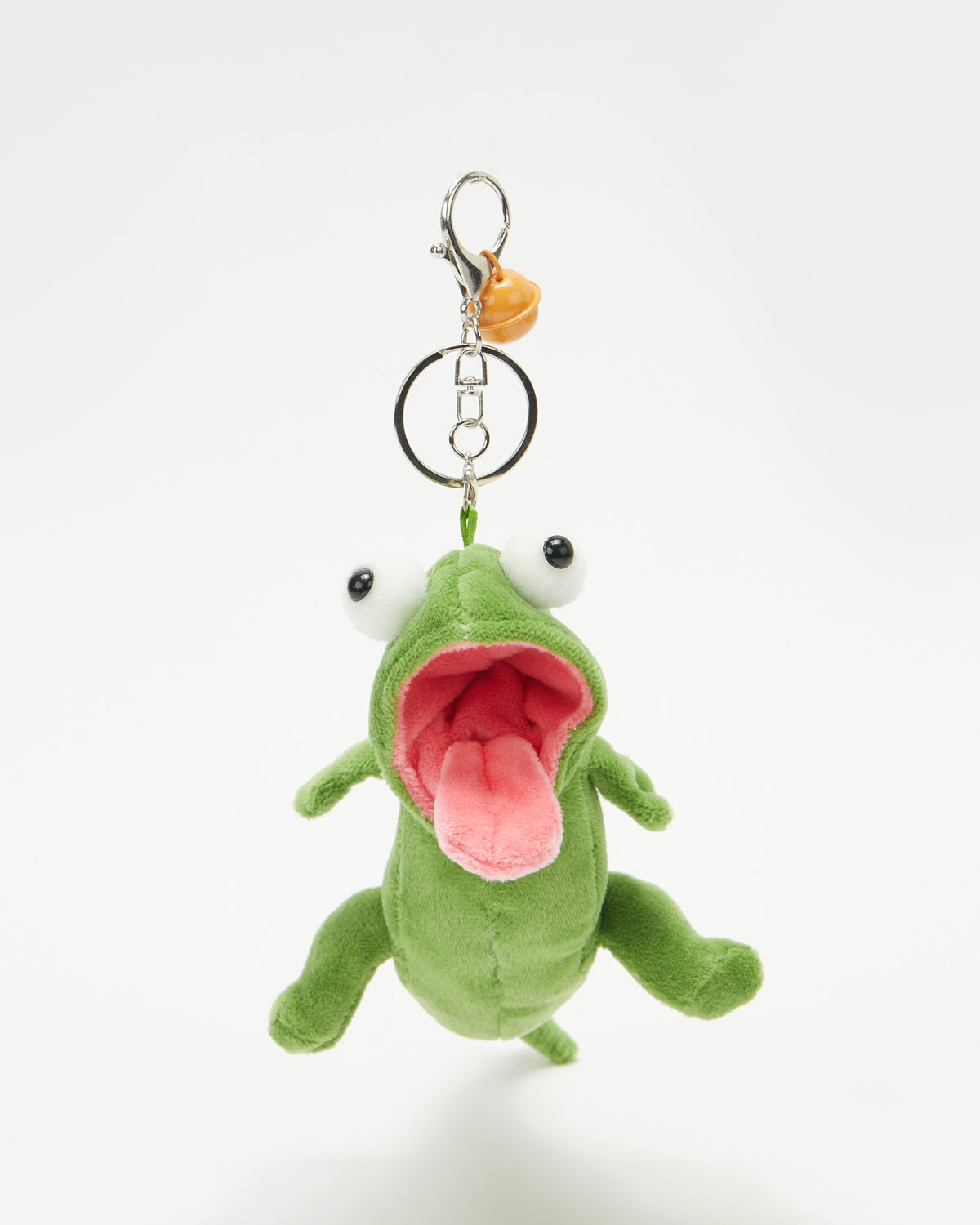 TeddyHuggy®Green Tongue-Out Funny Lizard Keychain Charm