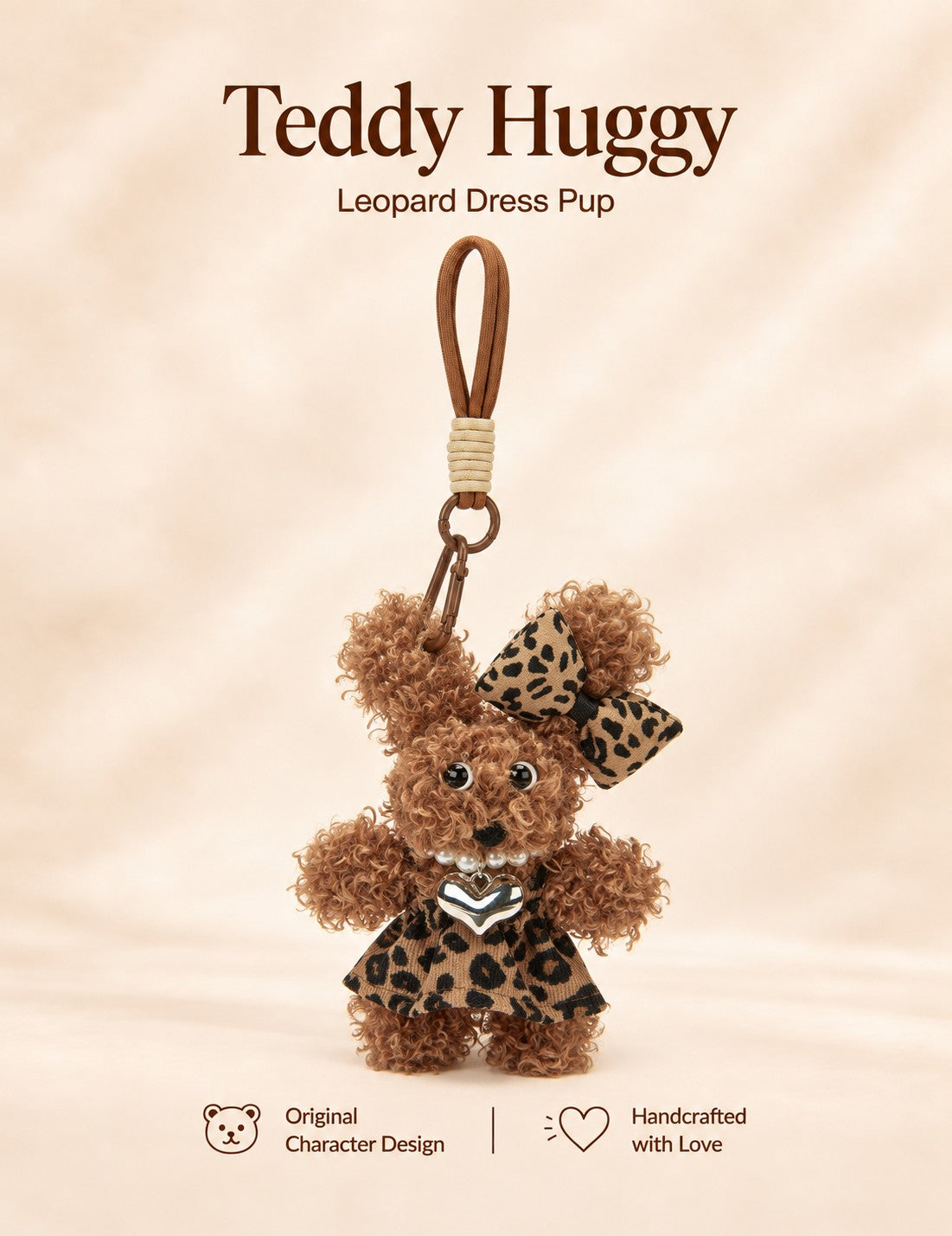 TeddyHuggy® Leopard Dress Pup Charm