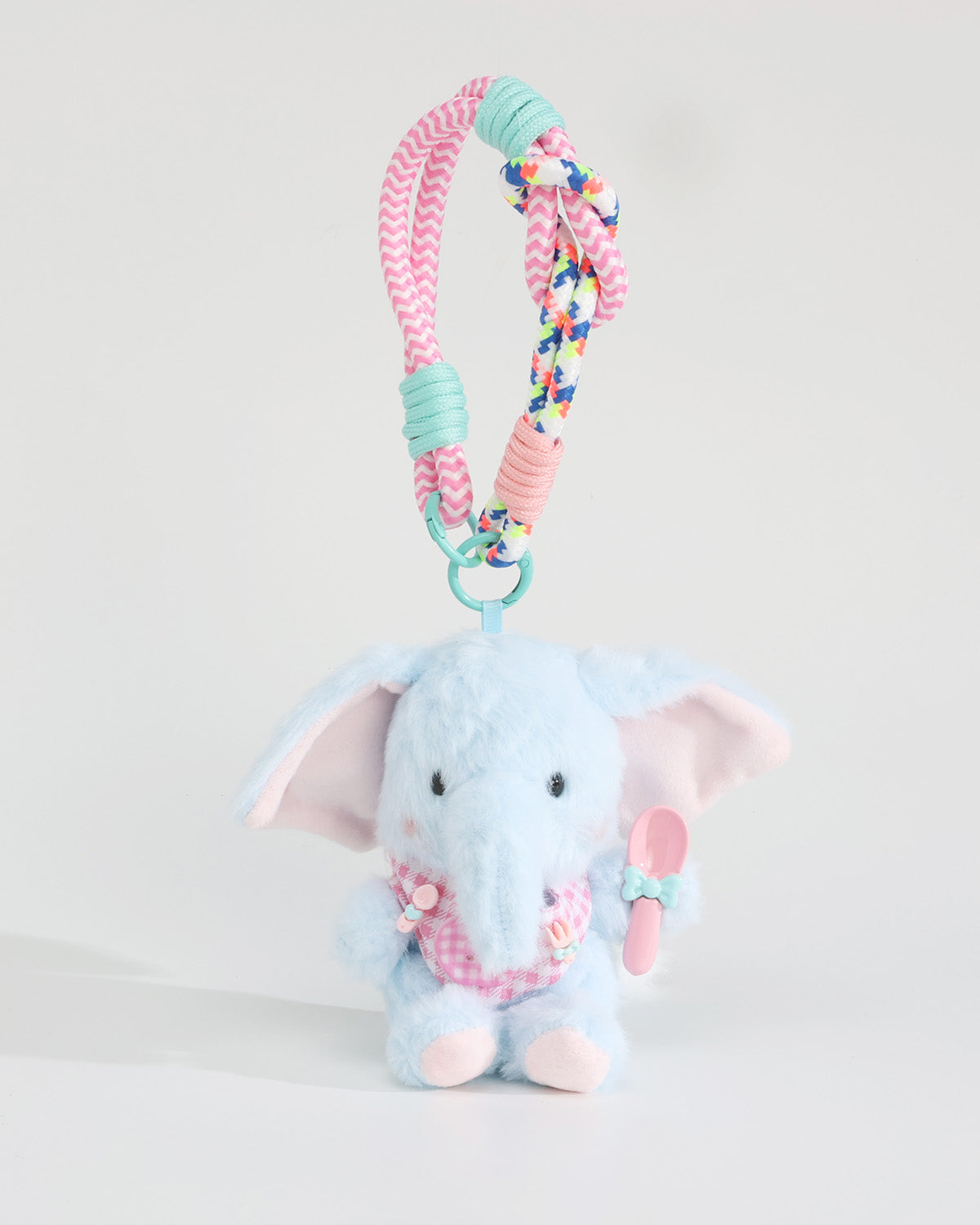 Adorable and Healing Big-Eared Elephant Scarf Keychain Charms
