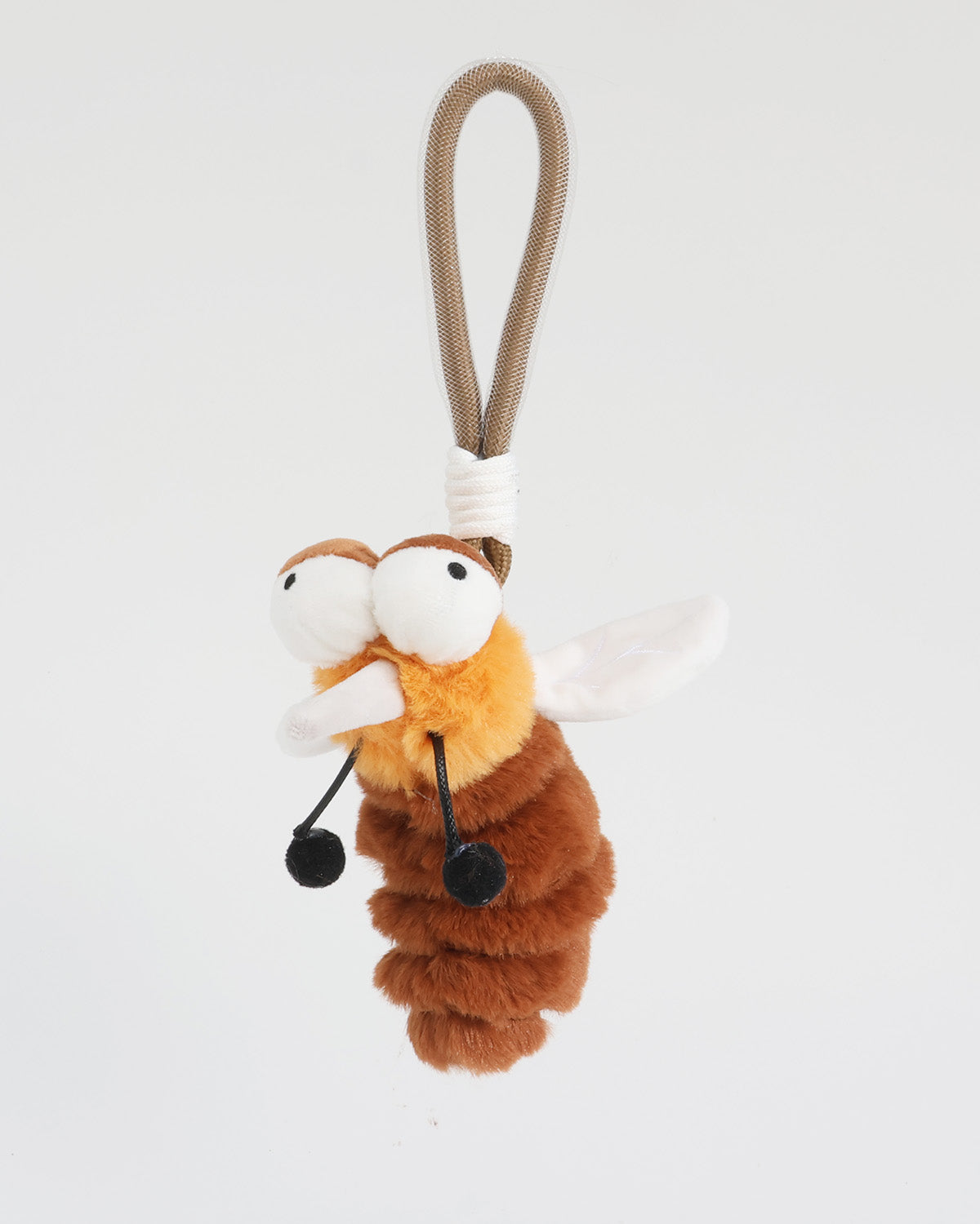 TeddyHuggy®Brown Mosquito Plush Keychain Charm