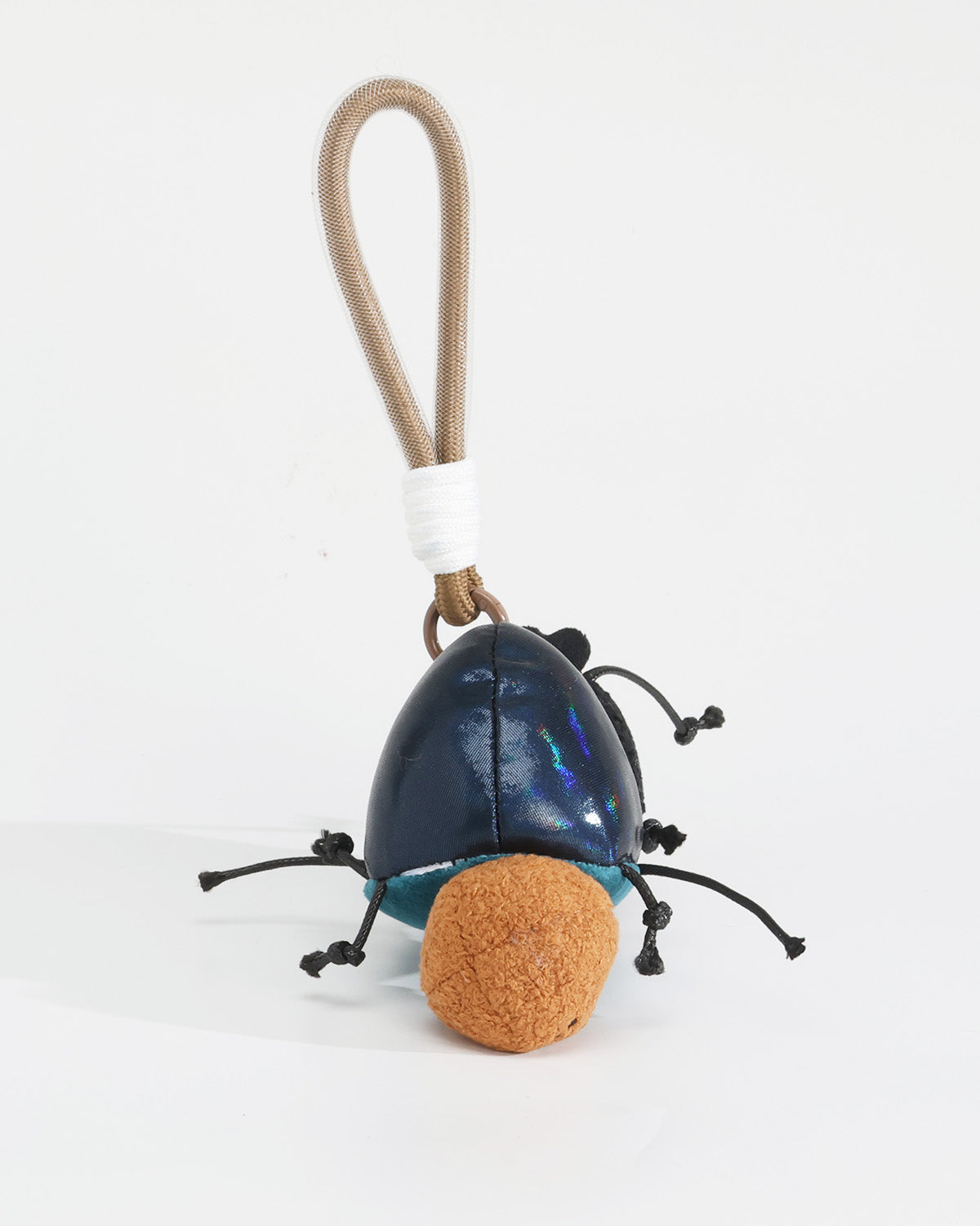 TeddyHuggy®Black Beetle Plush Keychain Charms
