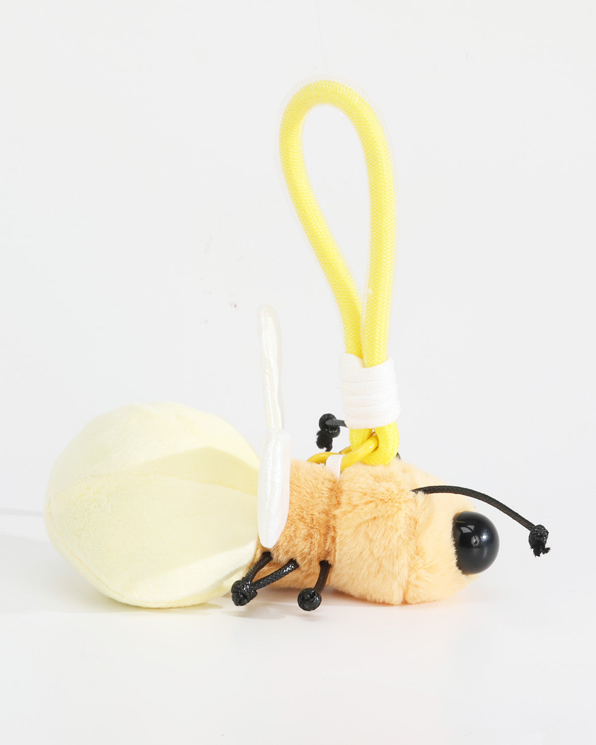 TeddyHuggy®Yellow Big-Eyed Bee Plush Keychain Charm