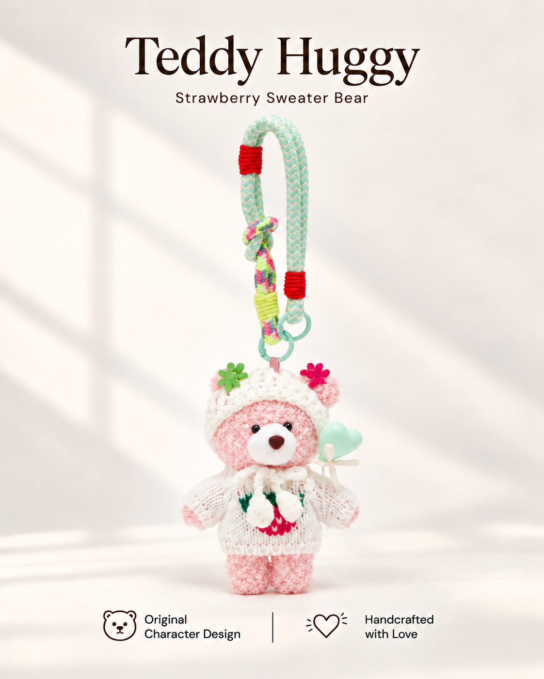 TeddyHuggy® Sweet Knit Hat Charms Collection