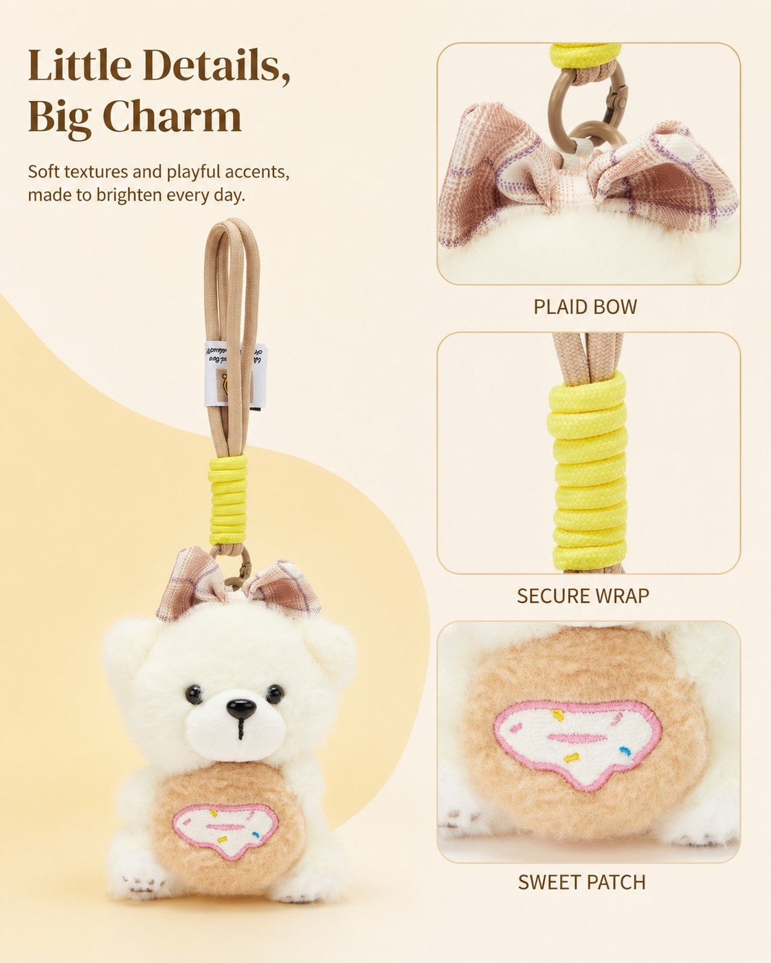 TeddyHuggy® Cookie Bear Charms Collection