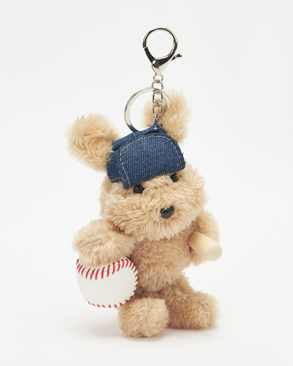 TeddyHuggy®Long Haired Dog Cowboy Hat Baseball Keychain Charm