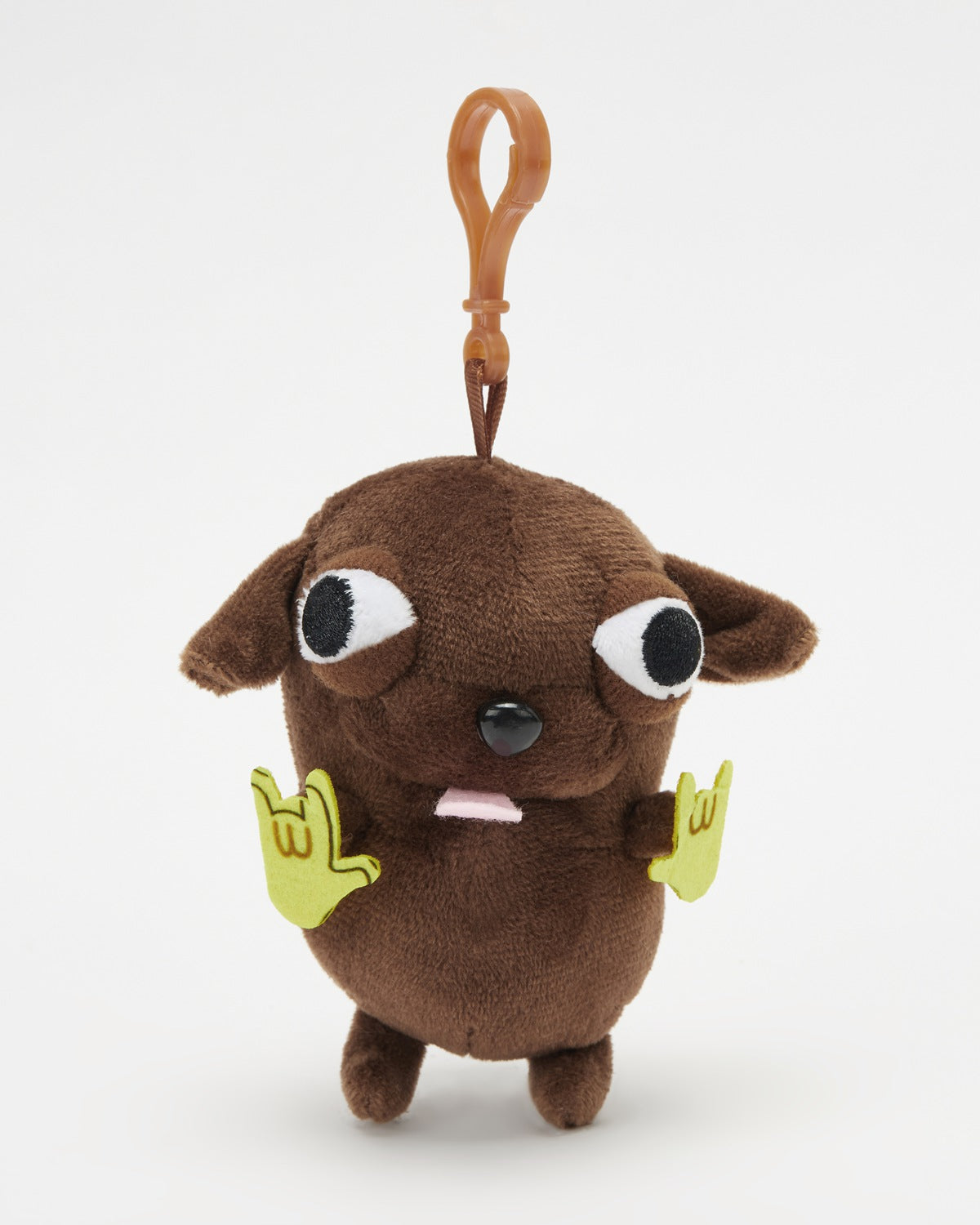 TeddyHuggy®Brown Big-Eyed Fun Chihuahua Dog Keychain Charm