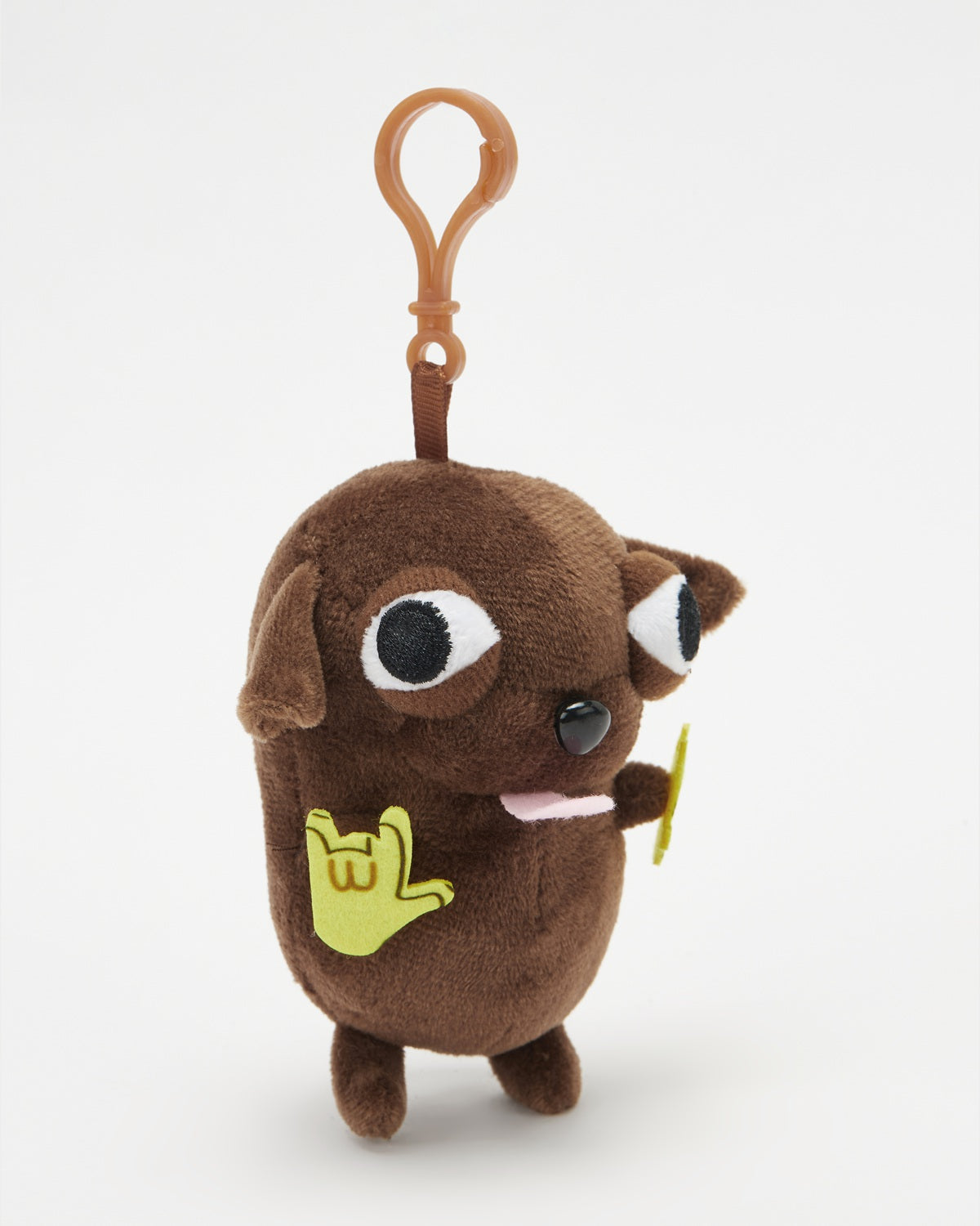 TeddyHuggy®Brown Big-Eyed Fun Chihuahua Dog Keychain Charm