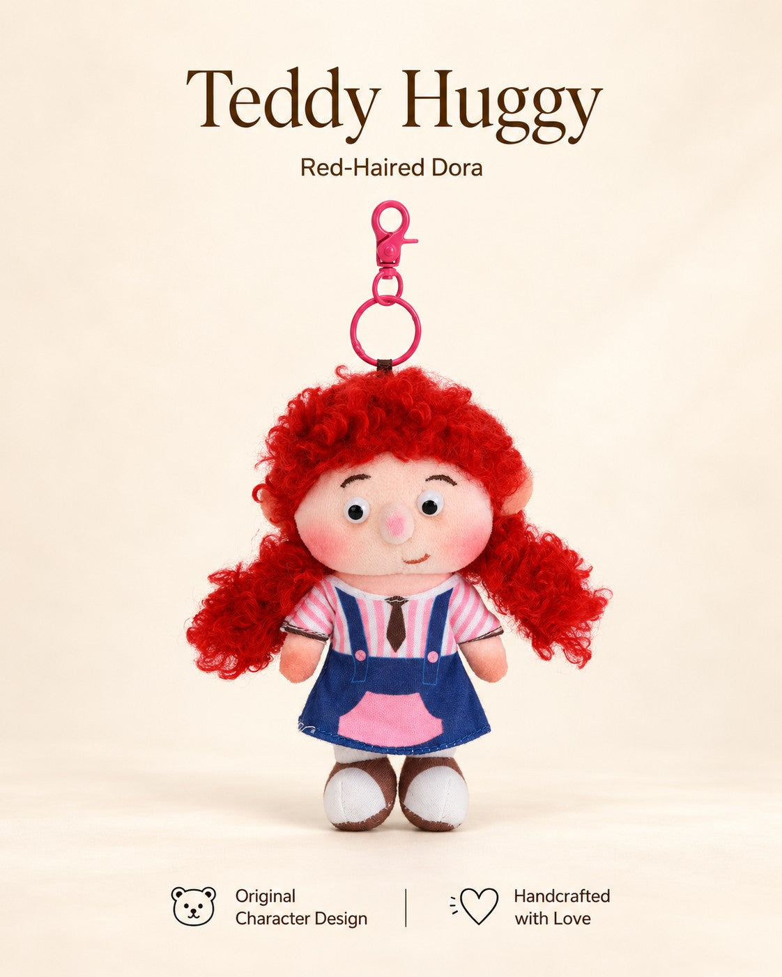 TeddyHuggy® Red-Haired Dora Charm