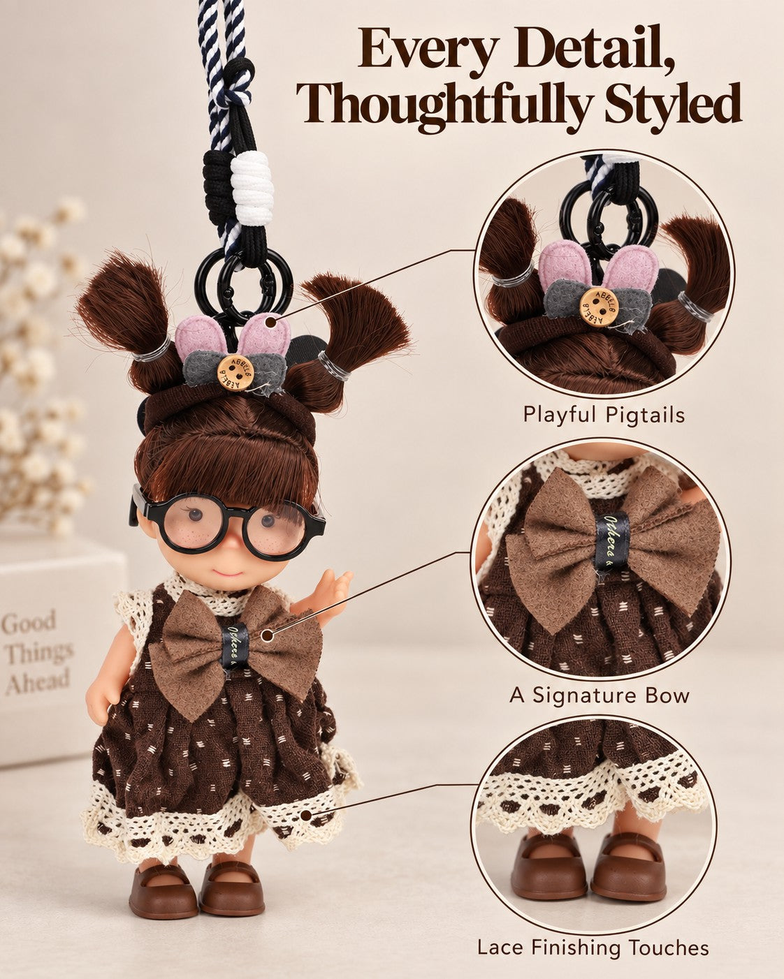 TeddyHuggy® Sweet Potato Doll Charms Collection