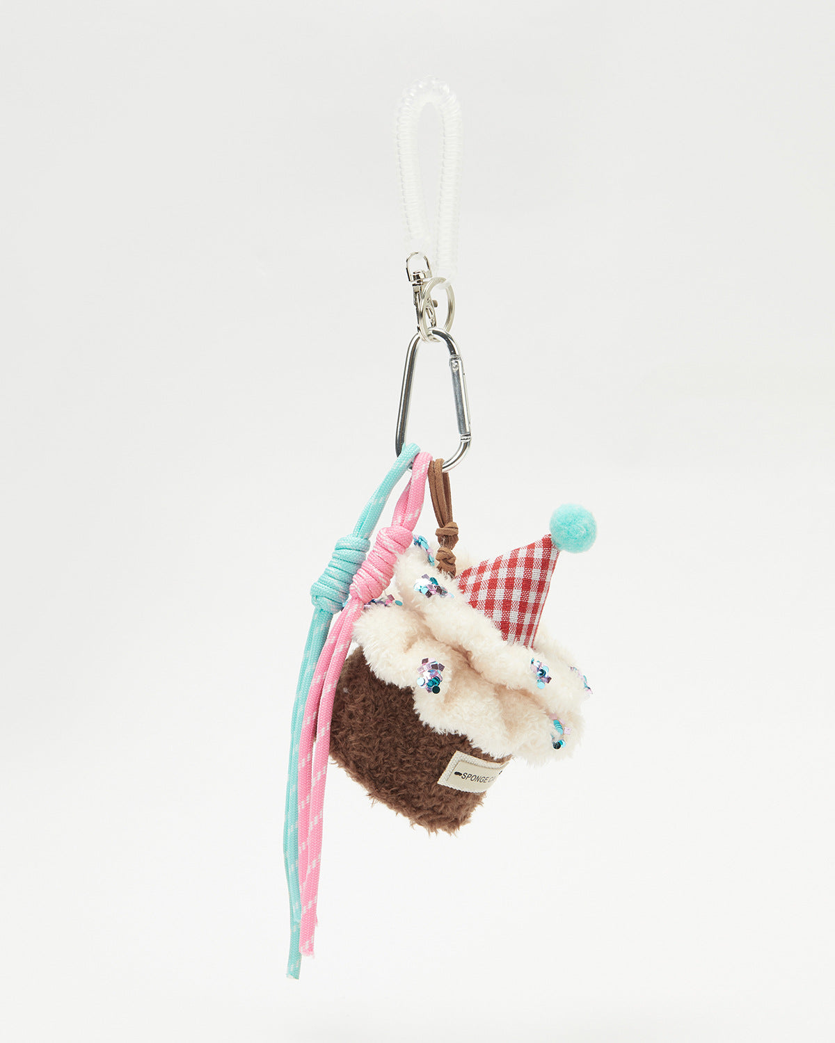 TeddyHuggy®Chocolate Cream Cake Keychain Charm