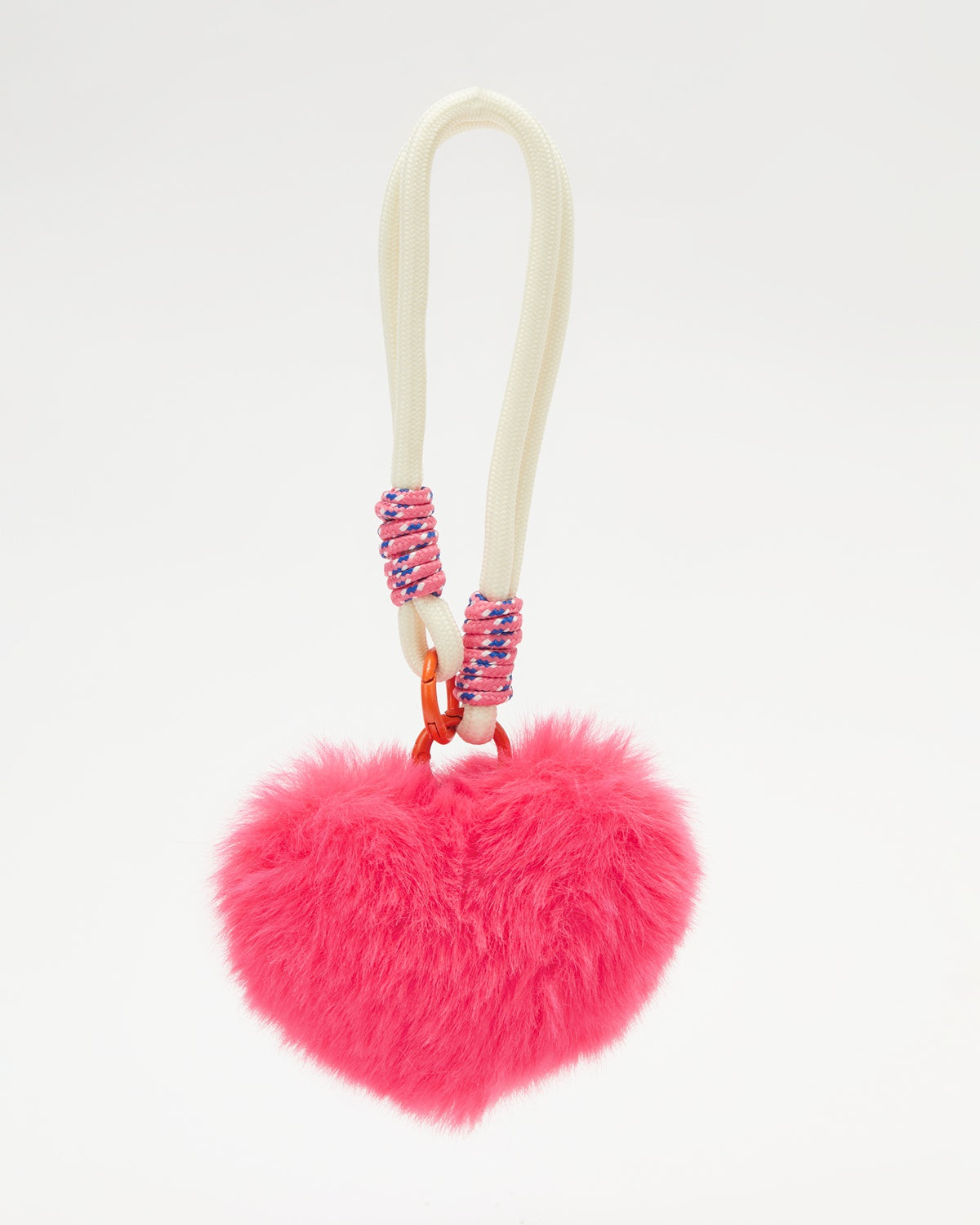 TeddyHuggy®Sweet Moments Pink Fuzzy Heart Charm