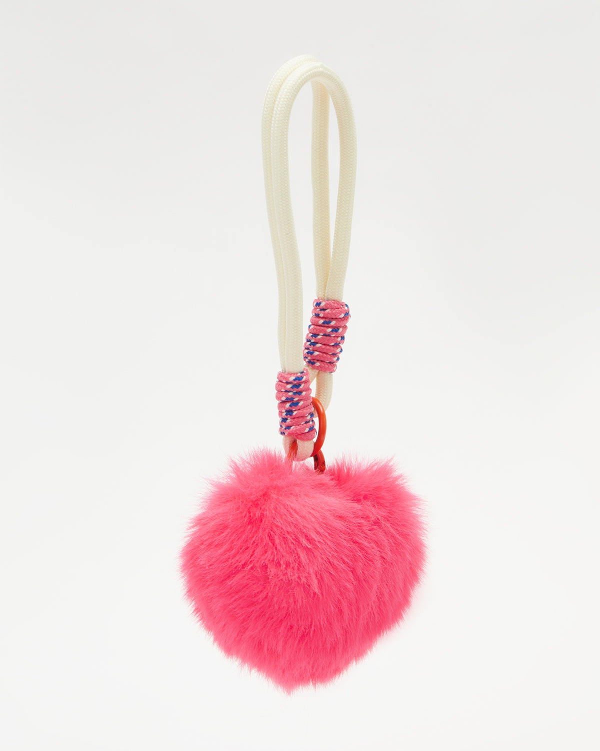 TeddyHuggy®Sweet Moments Pink Fuzzy Heart Charm