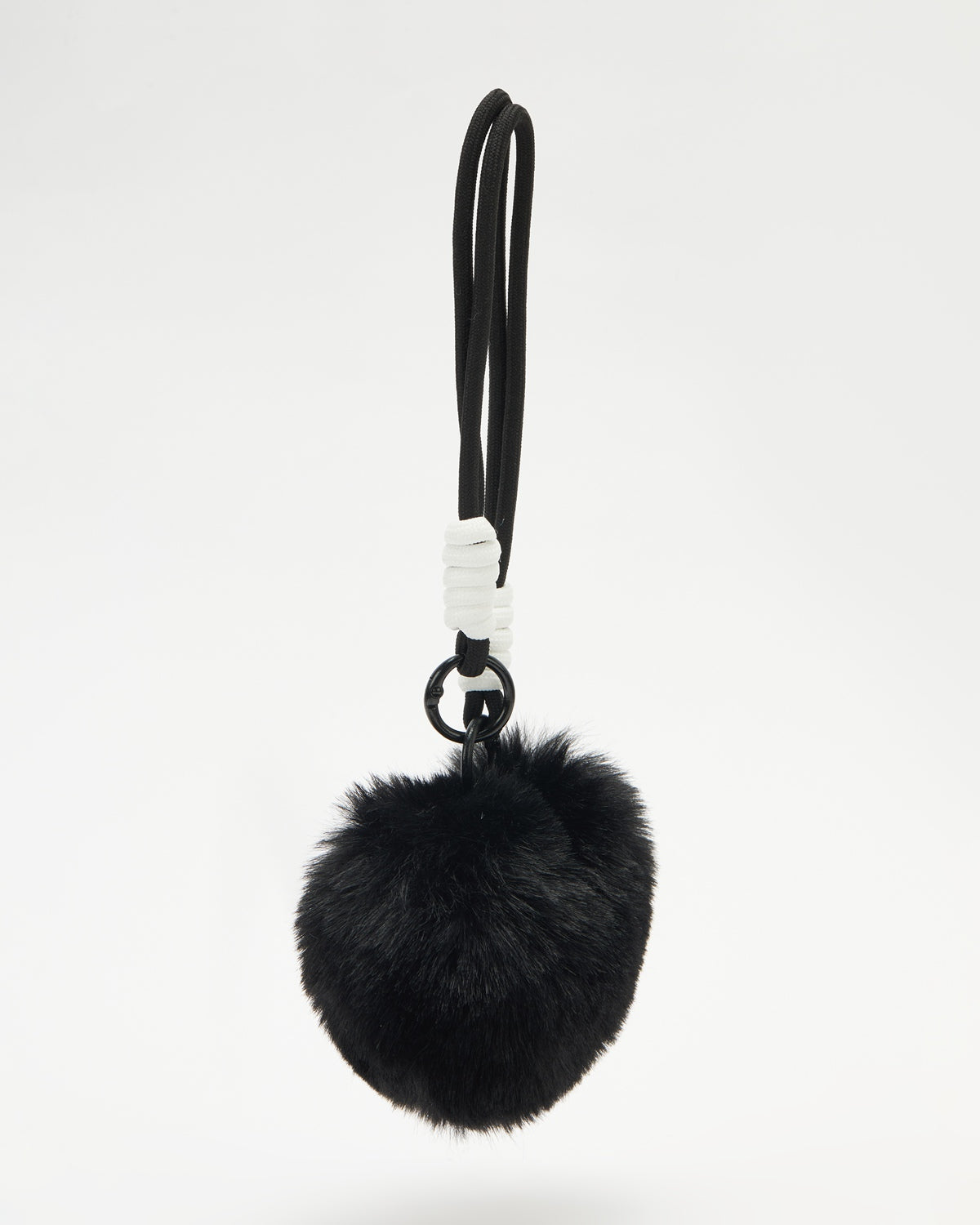 TeddyHuggy®Sweet Moments Black Fuzzy Heart Charm