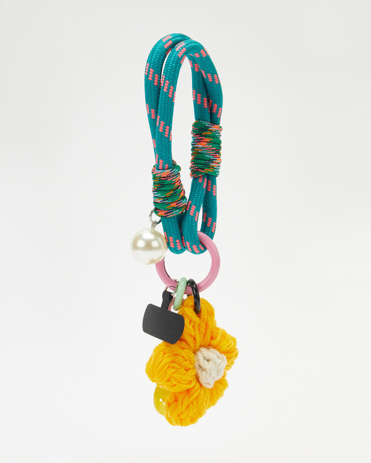 TeddyHuggy®Sweet Moments Yellow Yarn Flower Charm