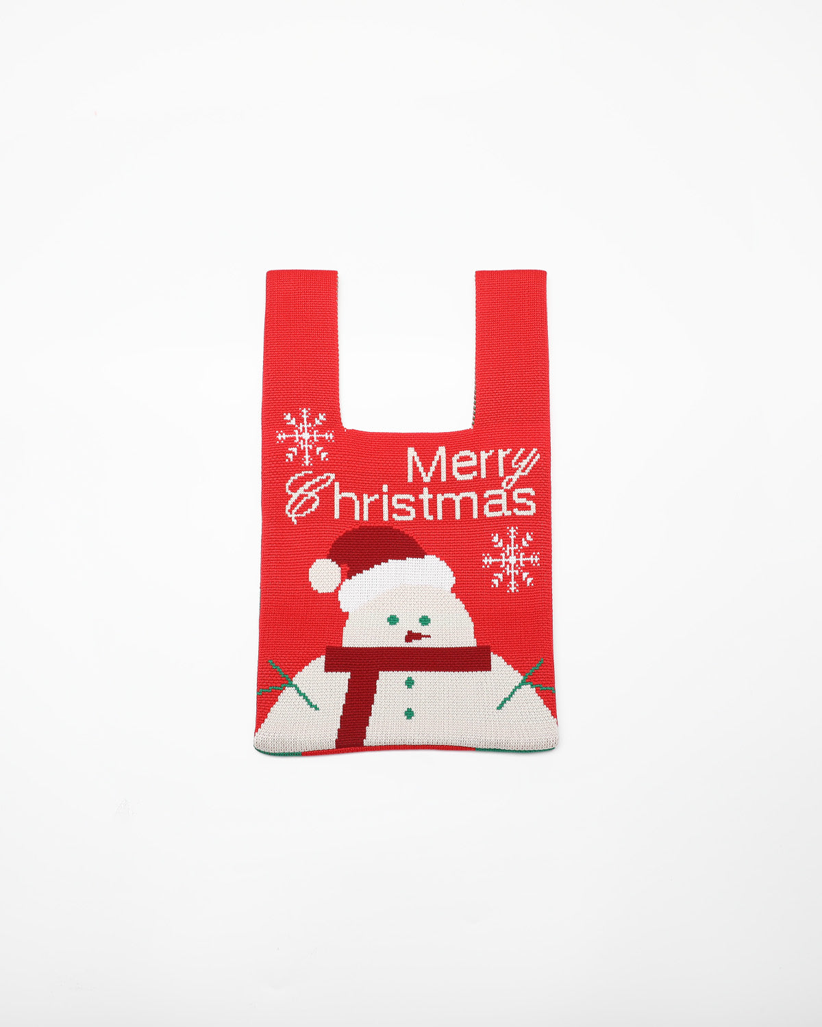 Christmas Reversible Red Snowman Bag