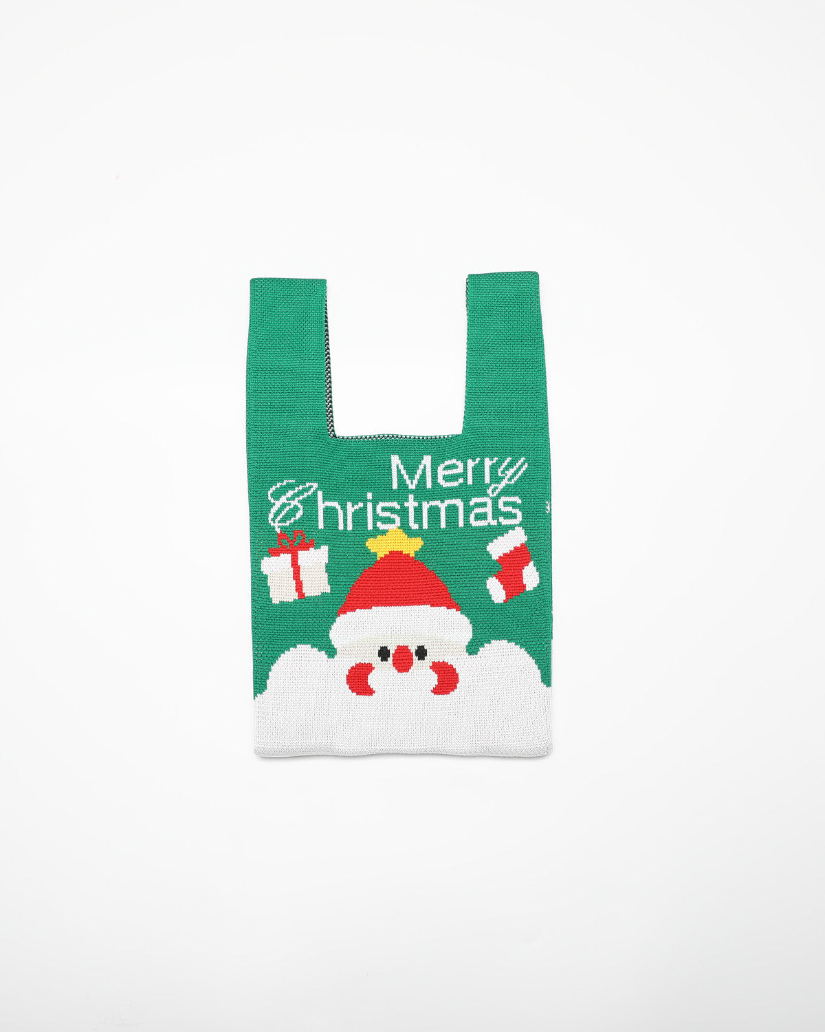 Christmas Reversible Green Snowman Bag