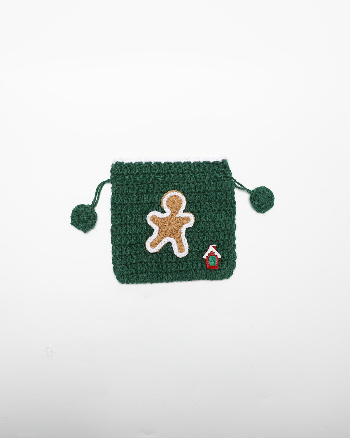 Christmas Gingerbread Man Drawstring Bag