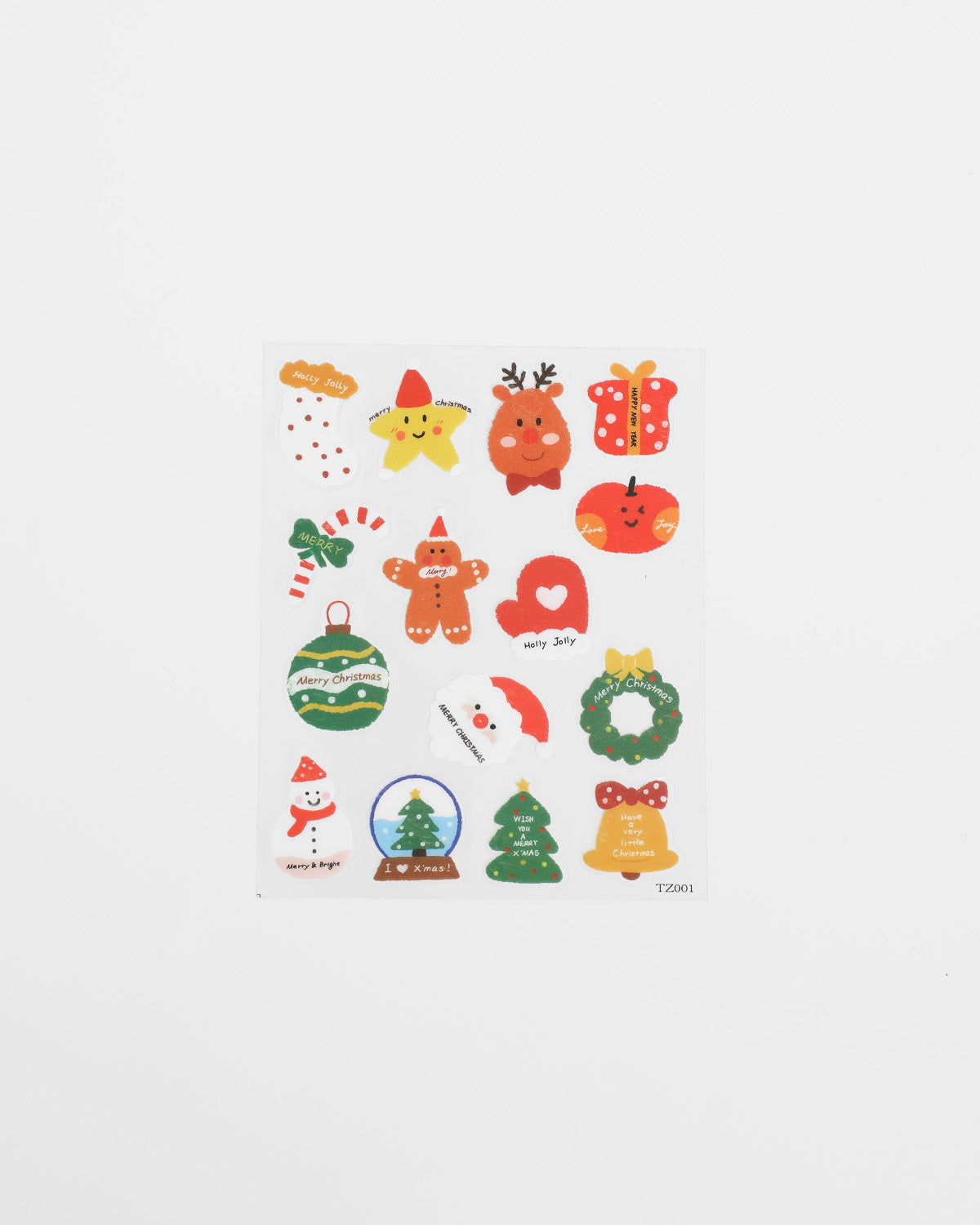Christmas Smiley Stickers
