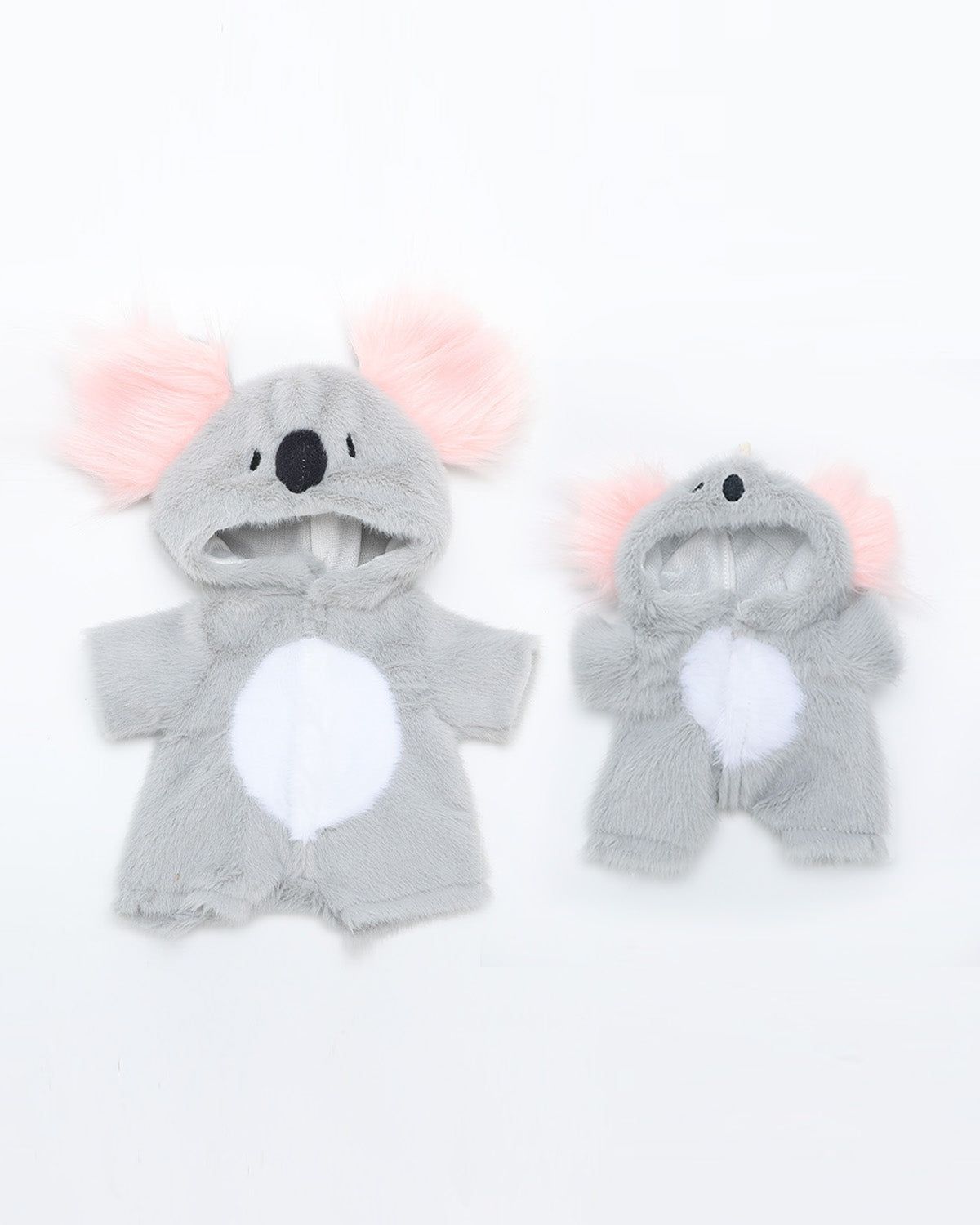 Gray Koala Family Outfit Only - 12 Inches & 6 Inches