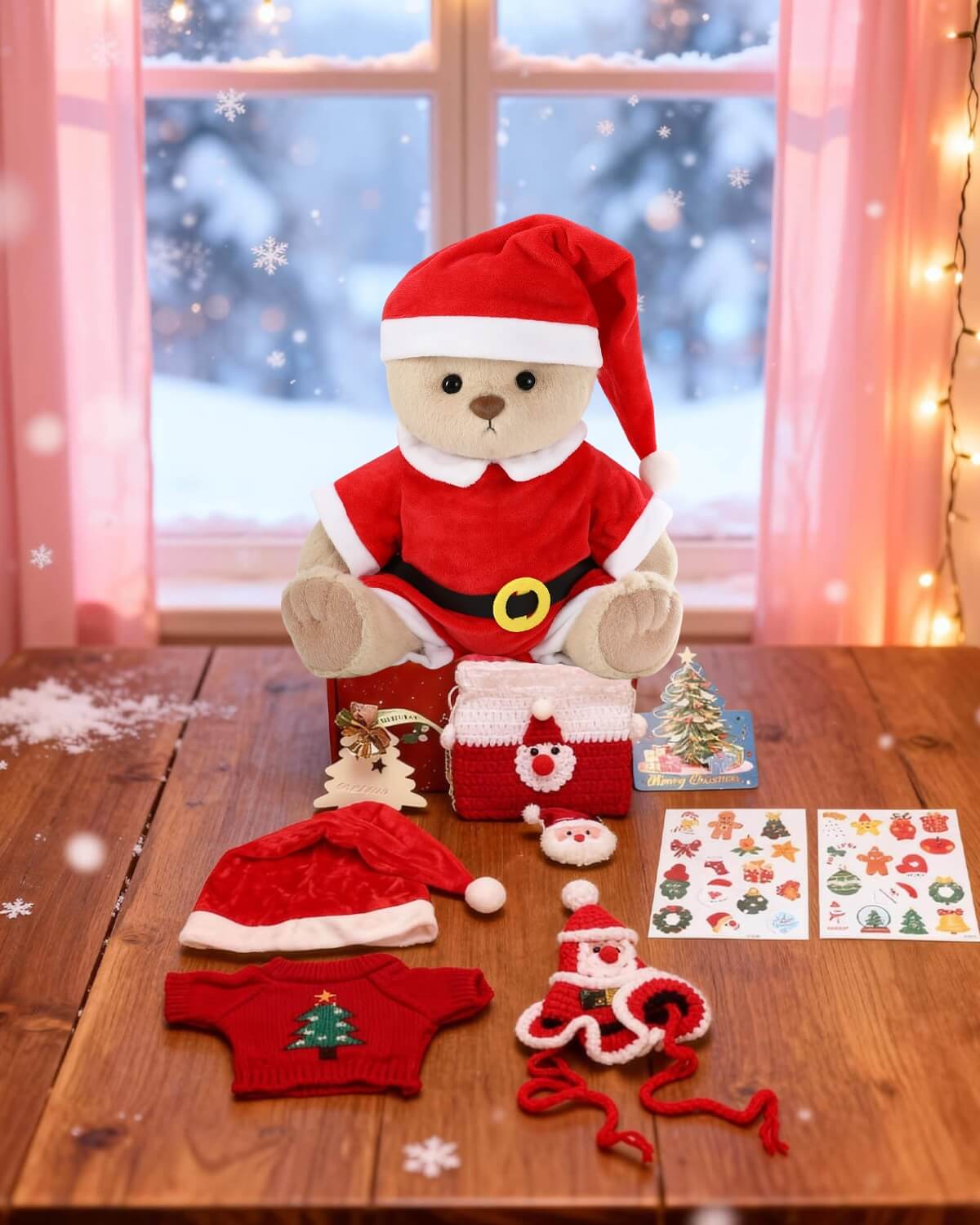 Christmas Deluxe Gift Box | 12-Inch Santa Bear
