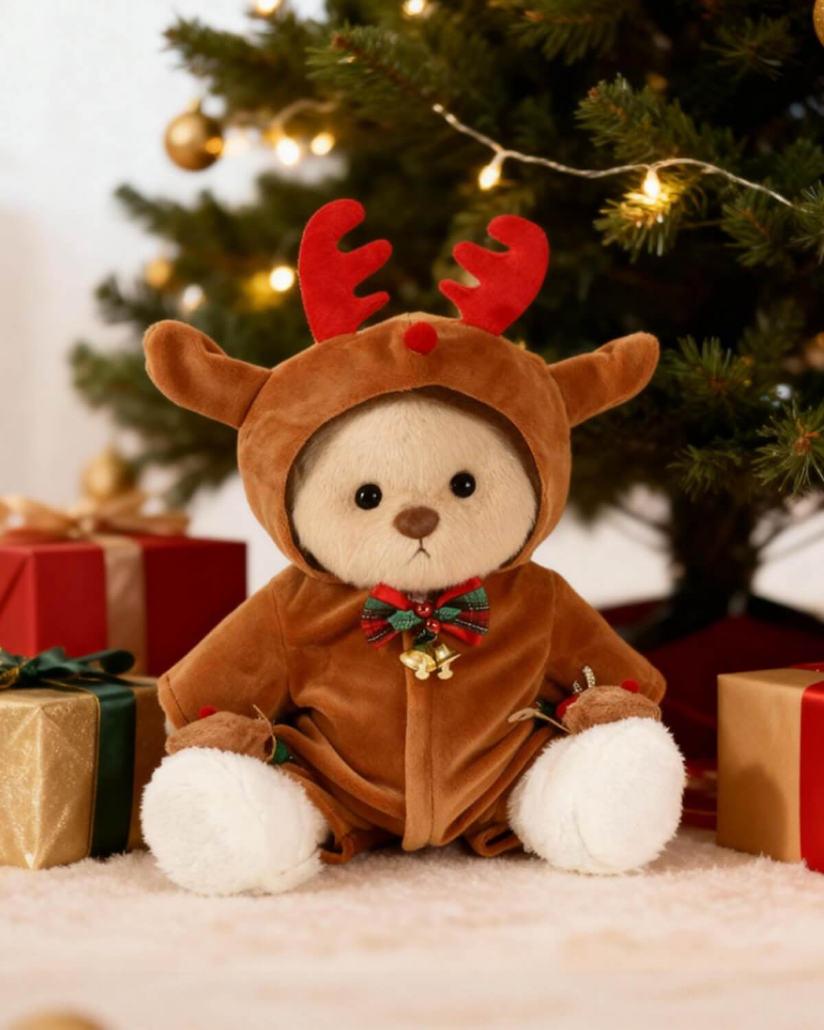 Christmas Deluxe Gift Box | 12-Inch Reindeer Bear